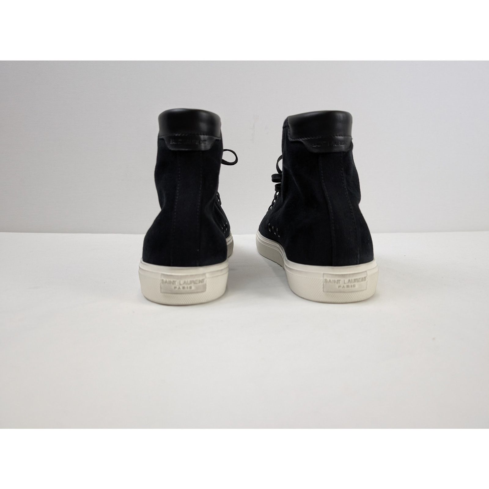 Saint Laurent Paris o1rshd1 High Top Sneakers in Black Size US 12 / EU 45 - 12 Thumbnail