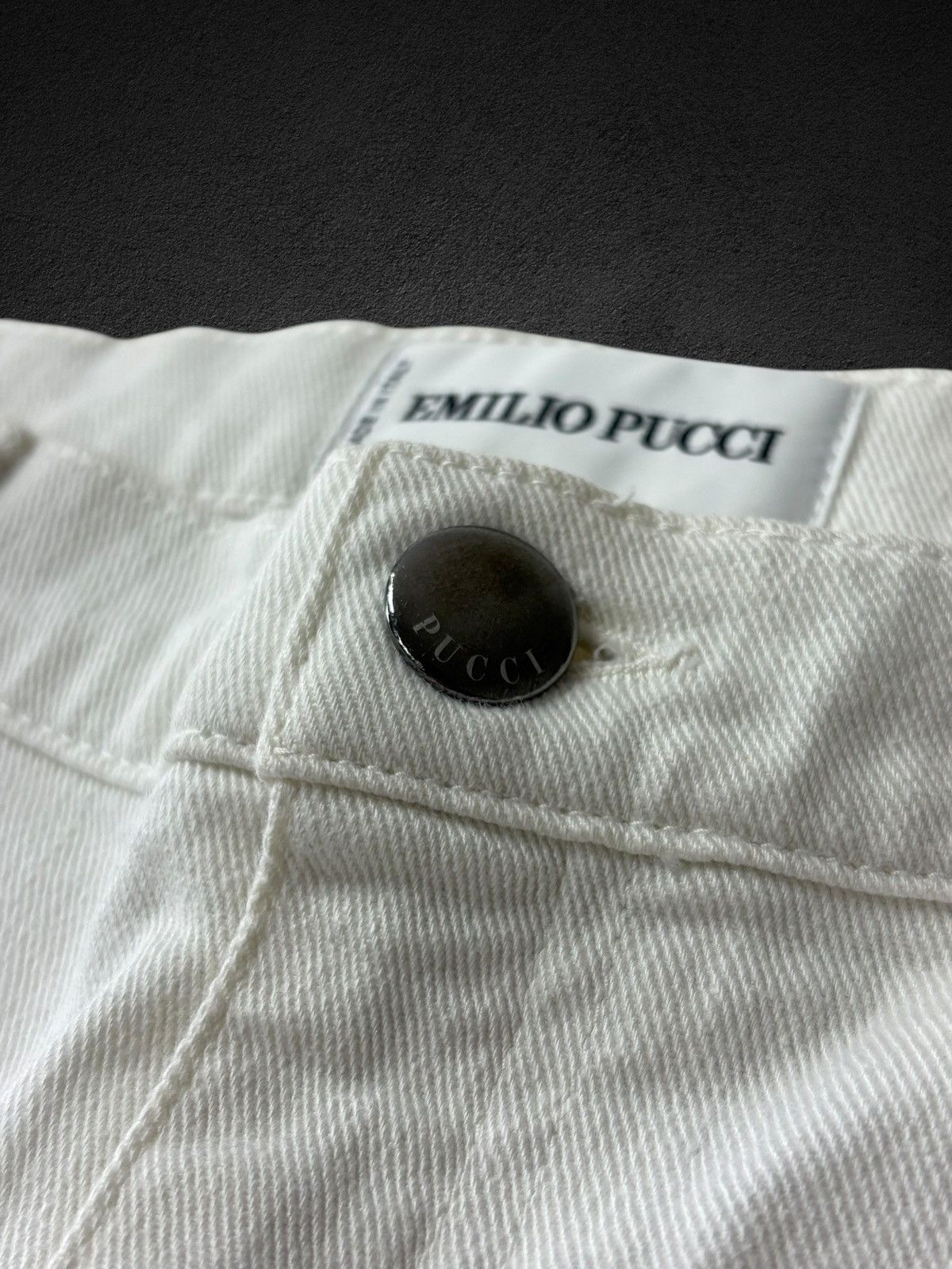 Emilio Pucci Emilio Pucci White Denim Jeans Pants Size 26" / US 2 / IT 38 - 16 Thumbnail