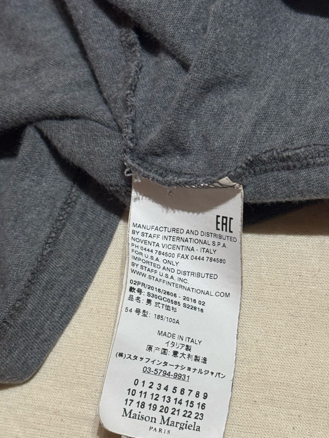 Maison Margiela SS16 MAISON MARGIELA CREW NECK RELAXED FIT 54 Size US L / EU 52-54 / 3 - 4 Thumbnail
