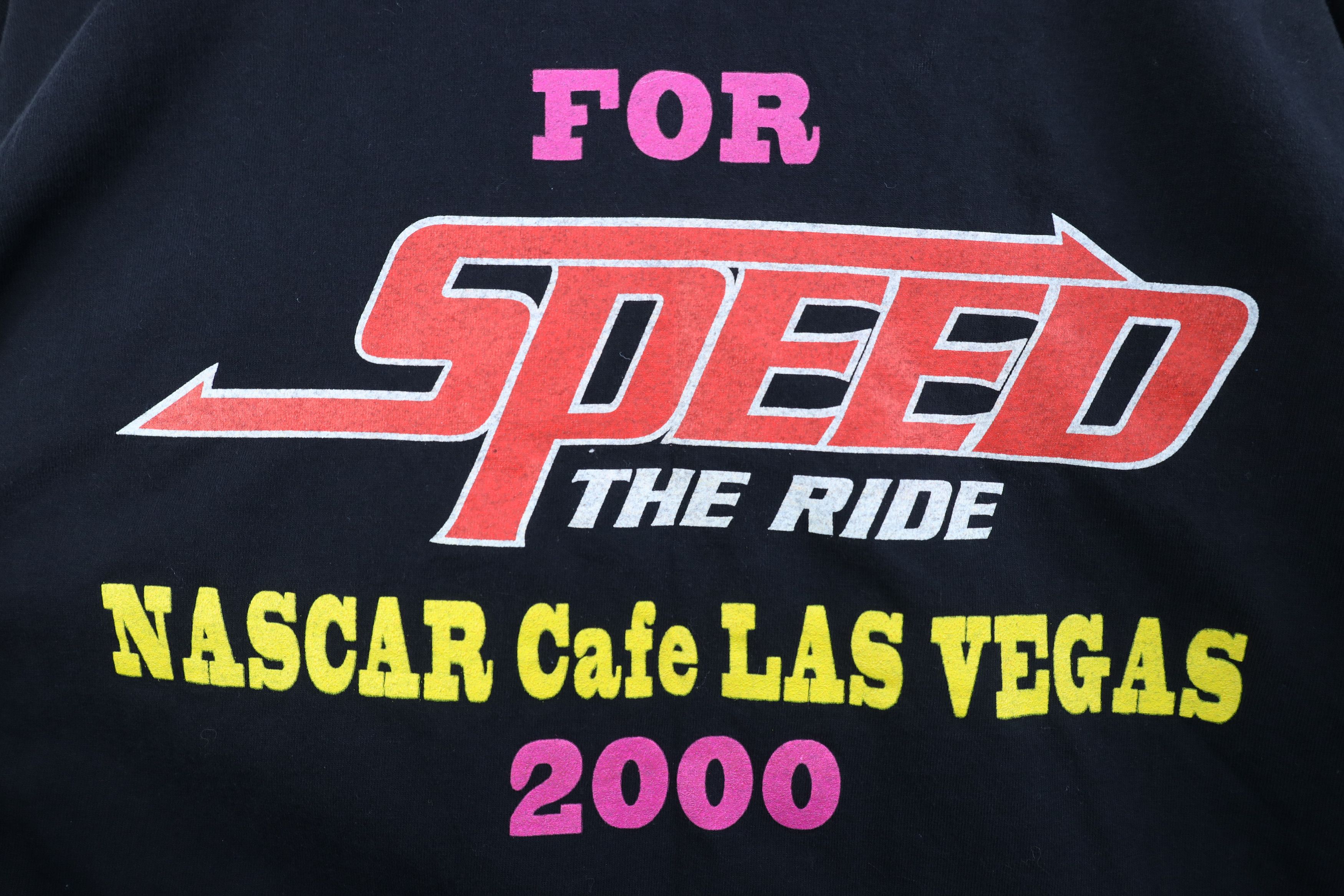 Vintage Vintage Y2K 2000 NASCAR Cafe Speed the Ride T-Shirt Black Size US XXL / EU 58 / 5 - 9 Thumbnail