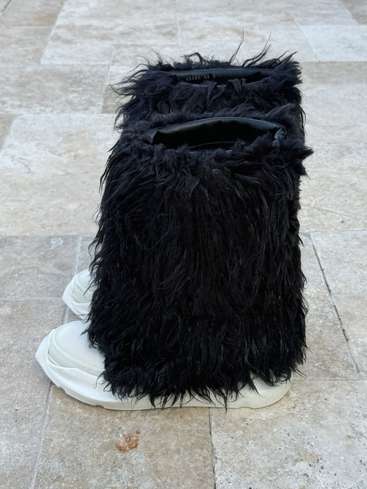 Rick Owens Rick Owens DRKSHDW Faux-Fur Fogachine Boots Size US 11 / EU 44 - 2 Thumbnail