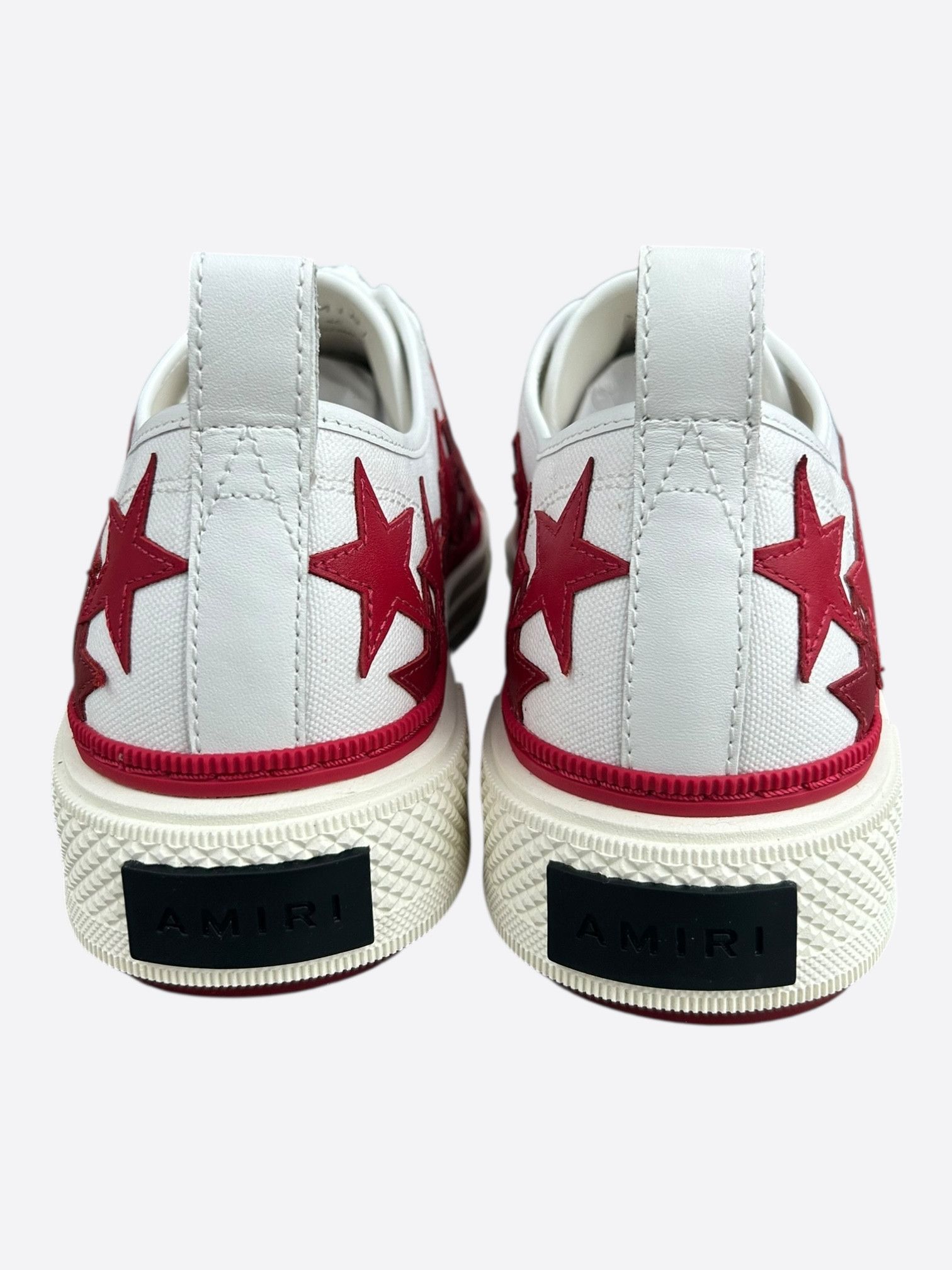 Amiri Amiri White & Red Stars Court Sneakers Size US 11 / EU 44 - 4 Thumbnail