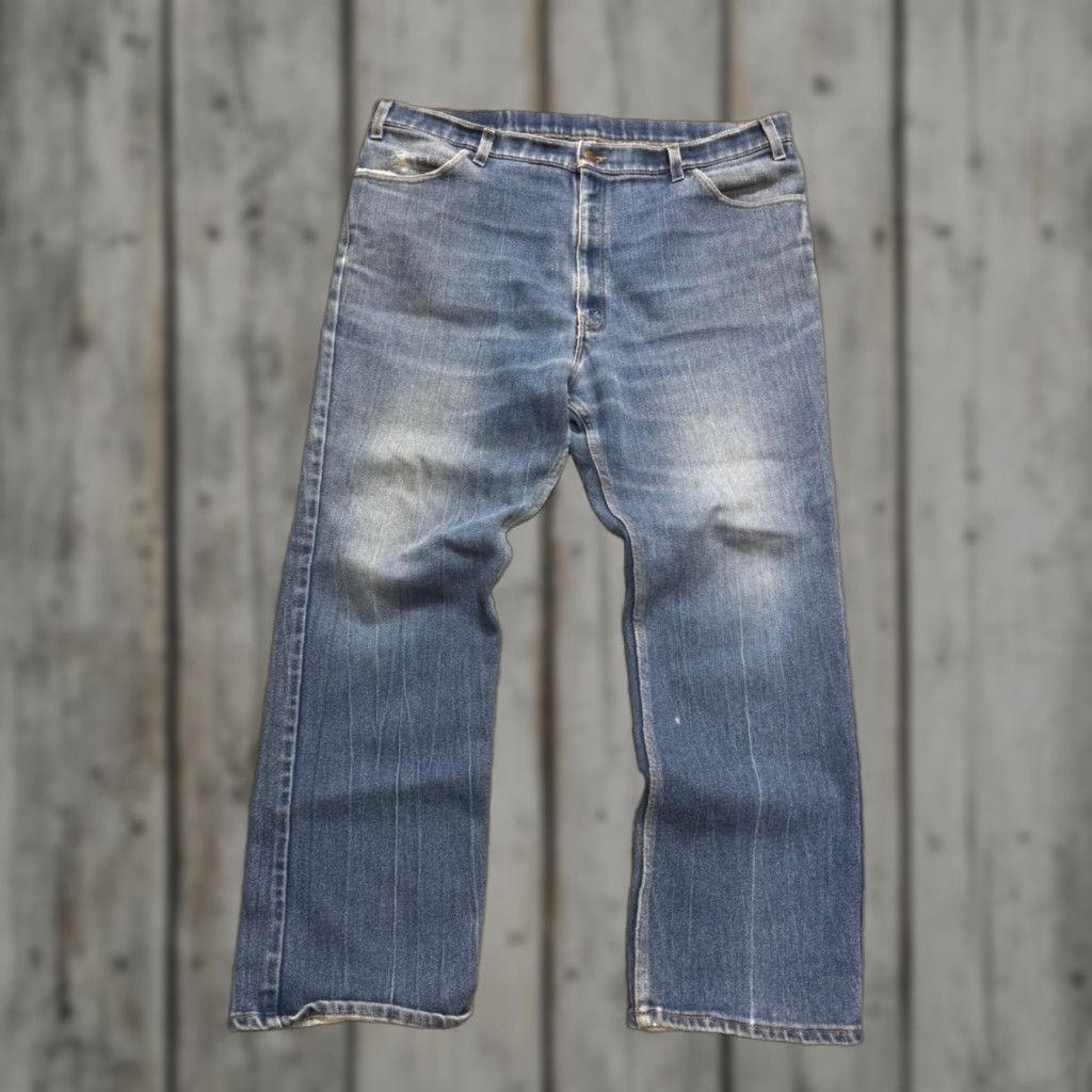 Levi's VINTAGE Levi's 550 Jeans Orange Tab Denim Light Washed 90s Men's 38x30 Regular Washed Distressing 90s Mens Size US 38 / EU 54 - 1 Thumbnail