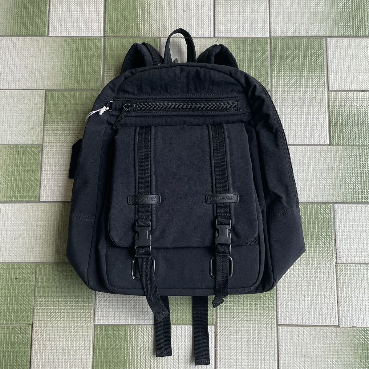 Japanese Brand ❗️Outdoor Gear Style Hedgren Multi-Pocket Black Backpack Size ONE SIZE - 6 Thumbnail