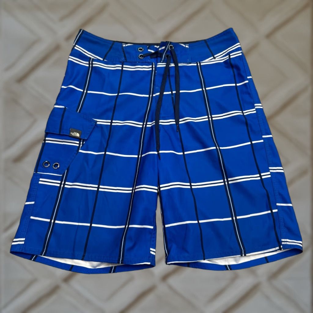 The North Face The North Face Cargo Board Shoarts Swim Trunks Mens 30 Blue Plaid Outdoor Summer Size US 30 / EU 46 - 1 Thumbnail