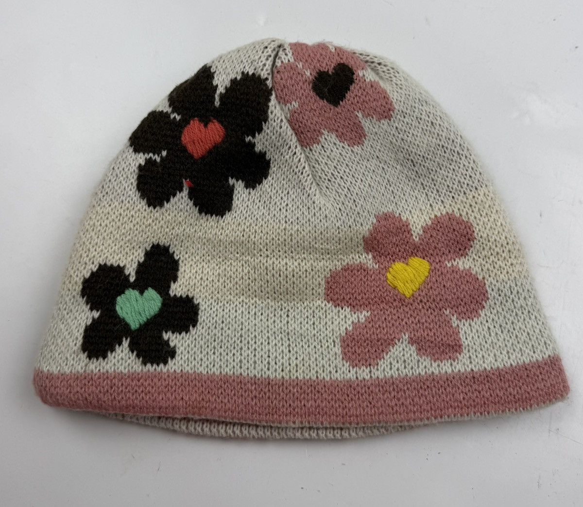 Japanese Brand nice design floral beanie hat tc44 Size ONE SIZE - 5 Thumbnail