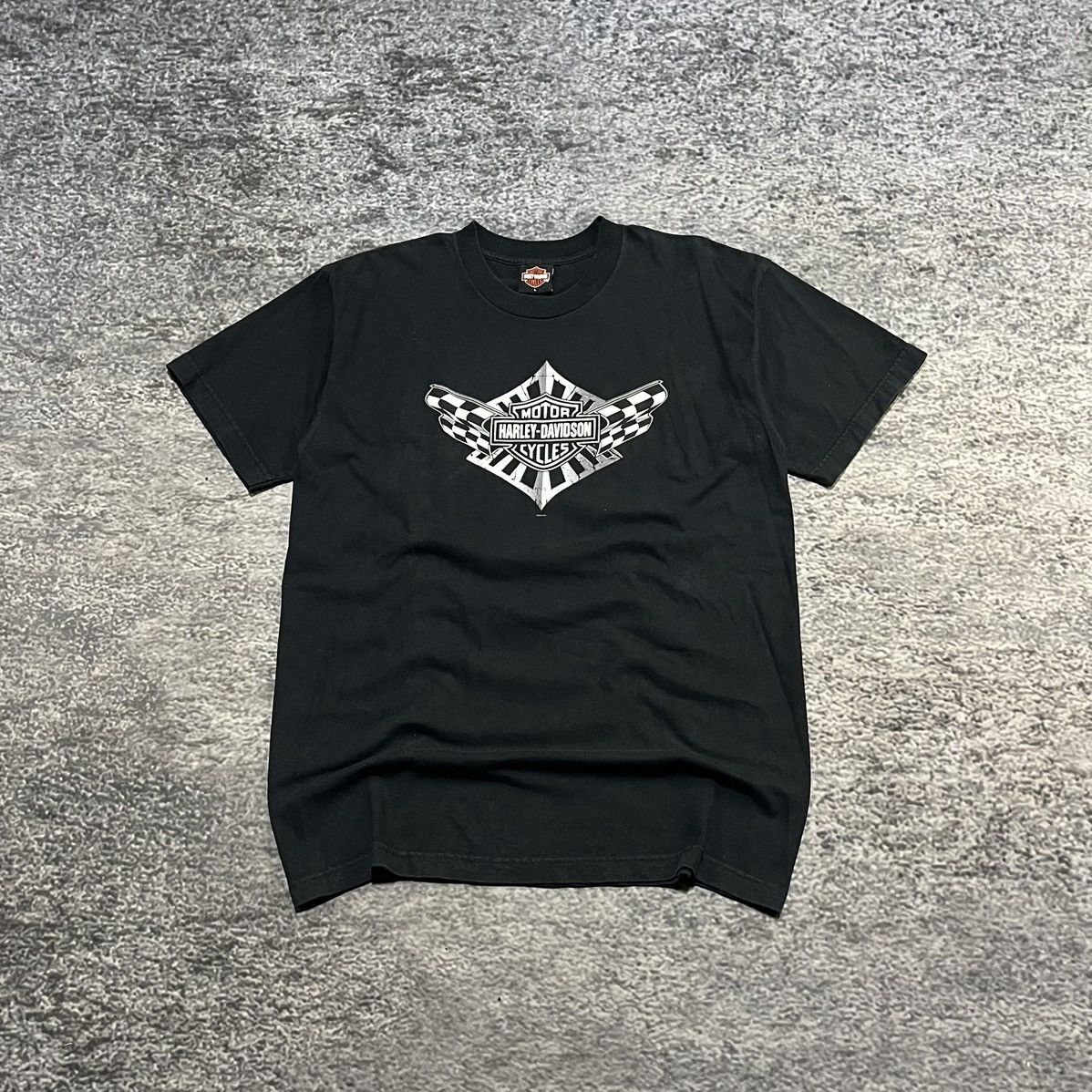 Harley Davidson Vintage Y2K Harley Davidson Logo Grunge Skater T Shirt Large Size US L / EU 52-54 / 3 - 1 Thumbnail