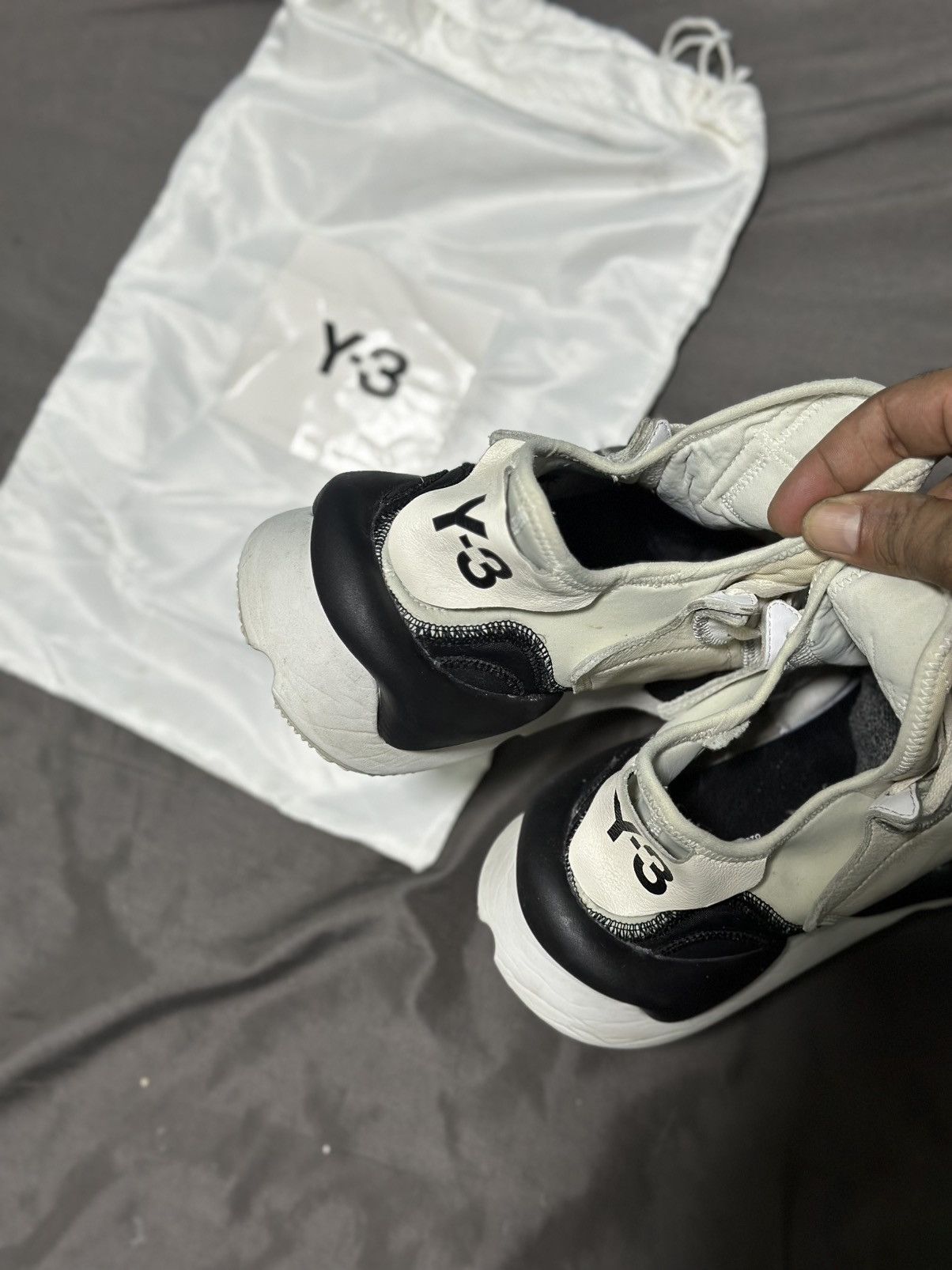Yohji Yamamoto Y-3 Kaiwa 'White Black .. yohji Yamamoto Size US 11.5 / EU 44-45 - 3 Thumbnail