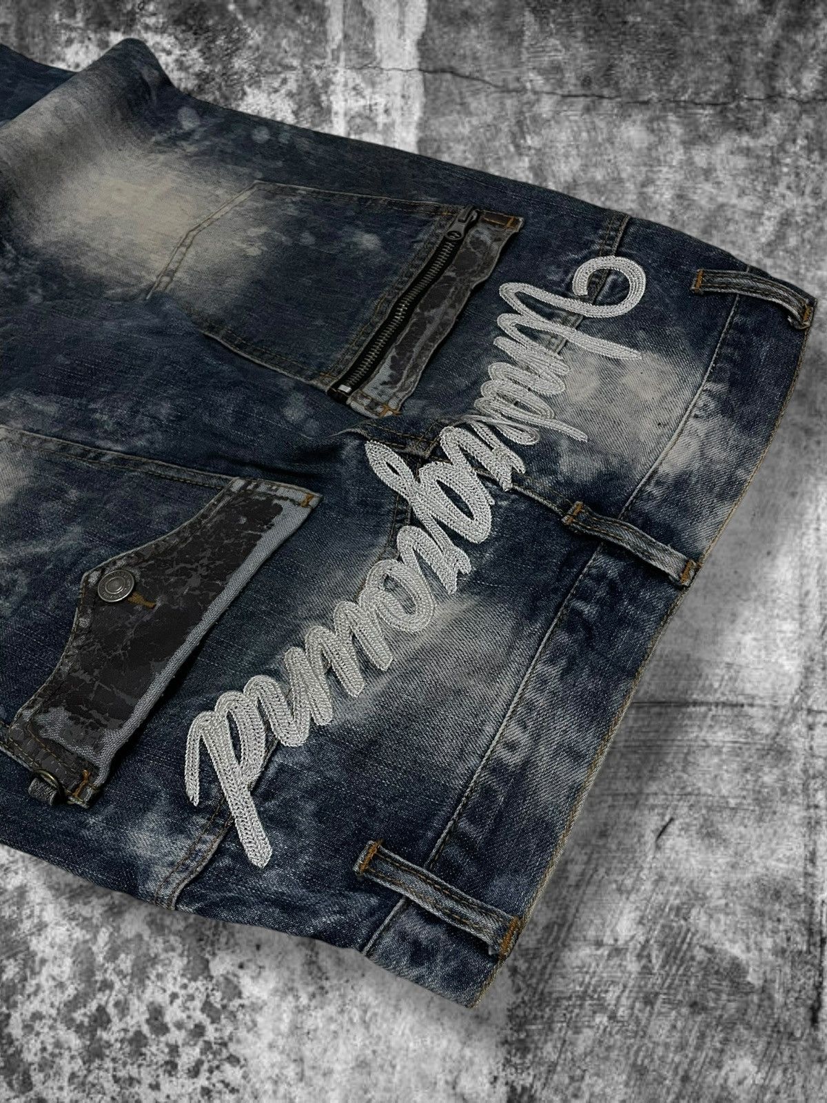 Hysteric Glamour Vintage 90’s Japan Designer Iconic Nylaus ‘UNDERGROUND’ Jean Size US 29 - 6 Thumbnail