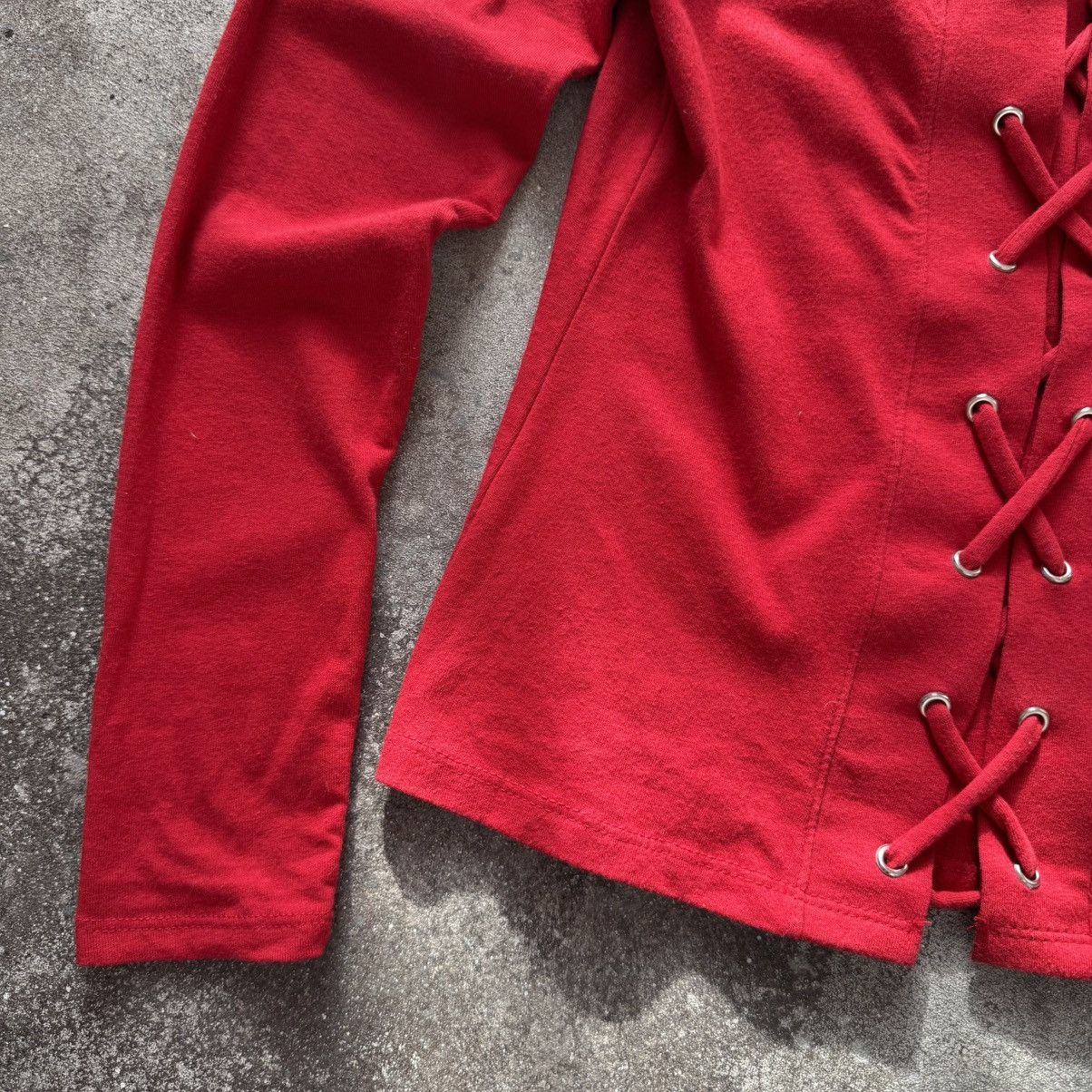 20471120 × Japanese Brand Guess Vintage Y2K Lace Up Avant Garde Long Sleeve Size S / US 4 / IT 40 - 6 Thumbnail
