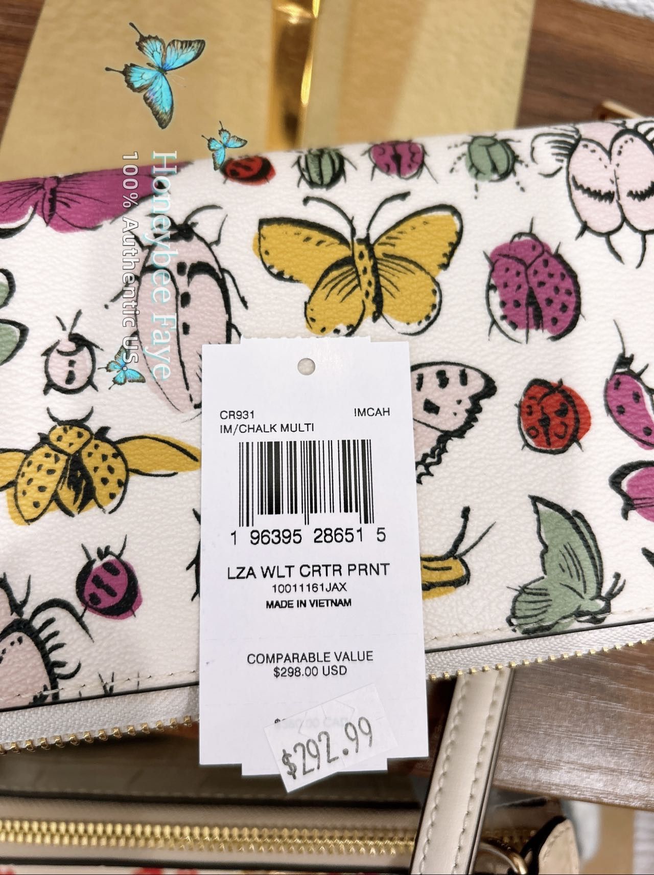 Coach Long Zip Around Wallet With Creature Print CR931 Size ONE SIZE - 6 Thumbnail