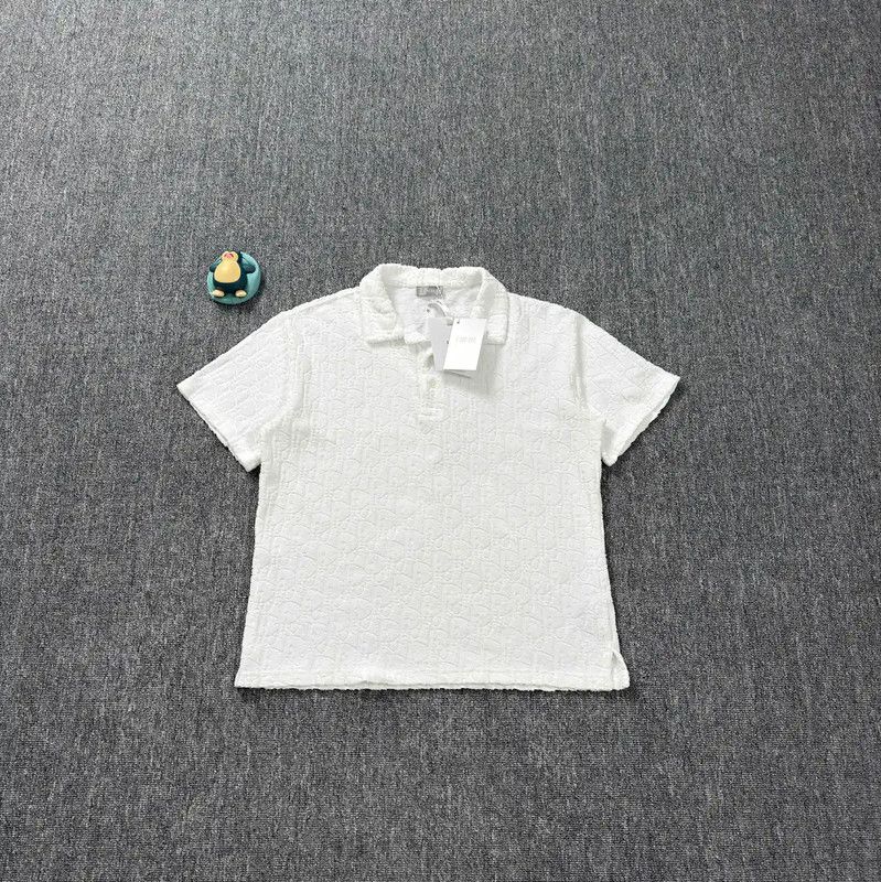 Dior Dior White Cotton Men's Polo 0089 Size US S / EU 44-46 / 1 - 1 Thumbnail
