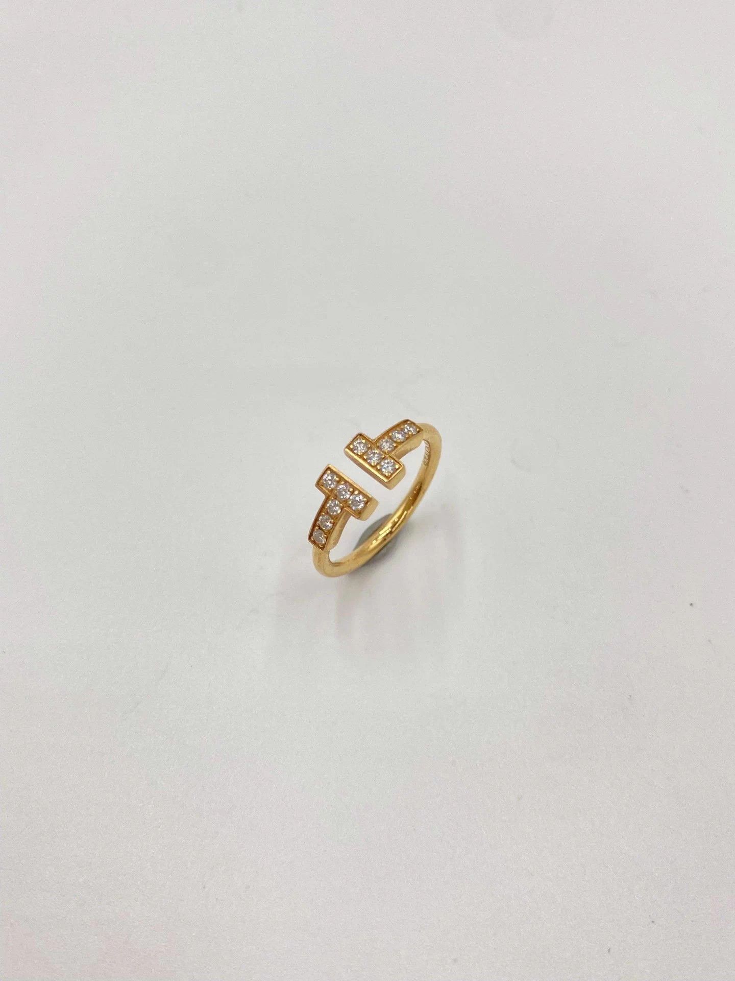 Tiffany & Co. TiffanyRoseGoldDoubleTHalfDiamondCoilRing49 Size ONE SIZE - 1 Thumbnail