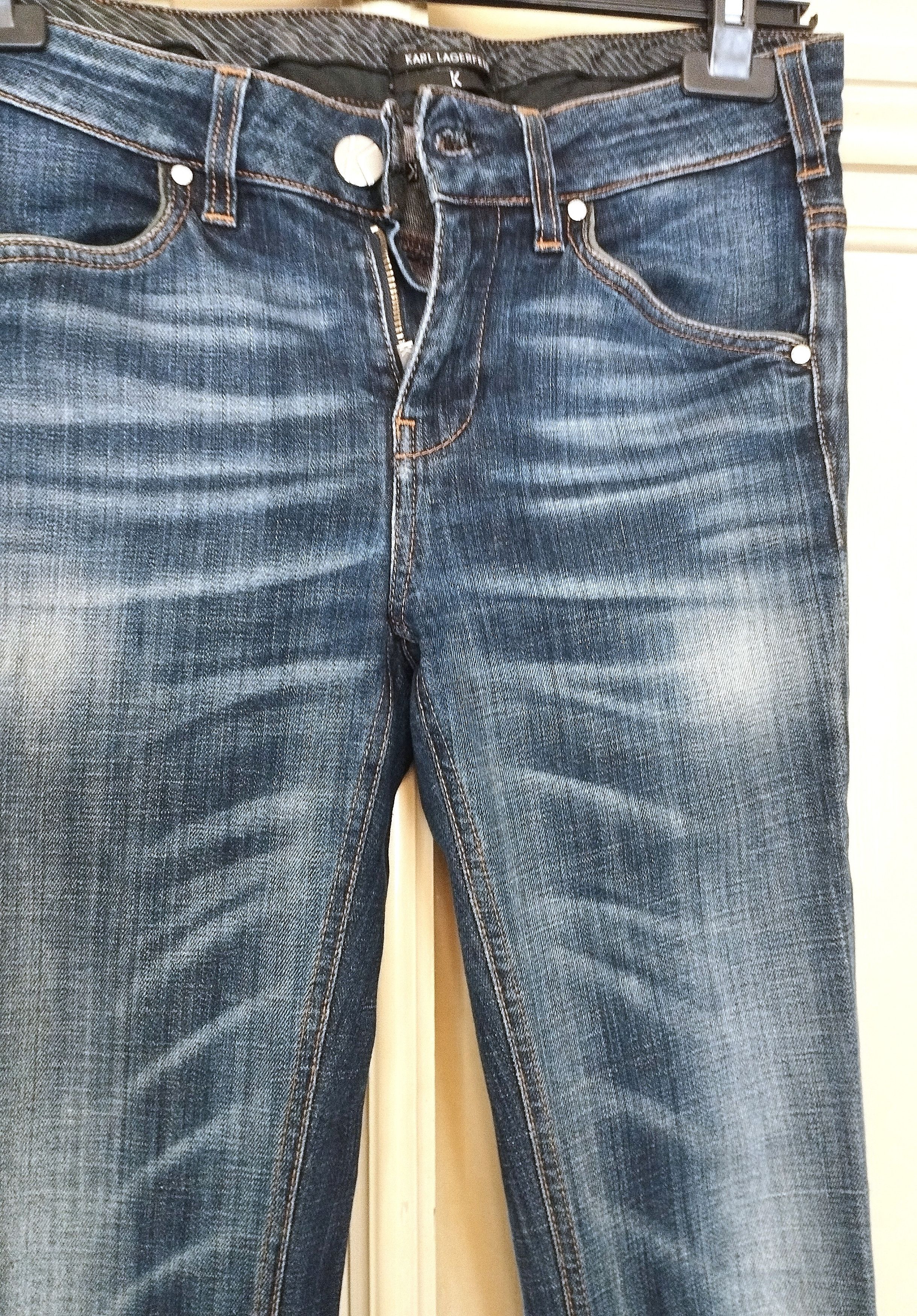 Karl Lagerfeld Lagerfeld Tapered Fit Jean Bicolore Denim Cuit W27 L32 Size 27" / US 4 / IT 40 - 3 Thumbnail