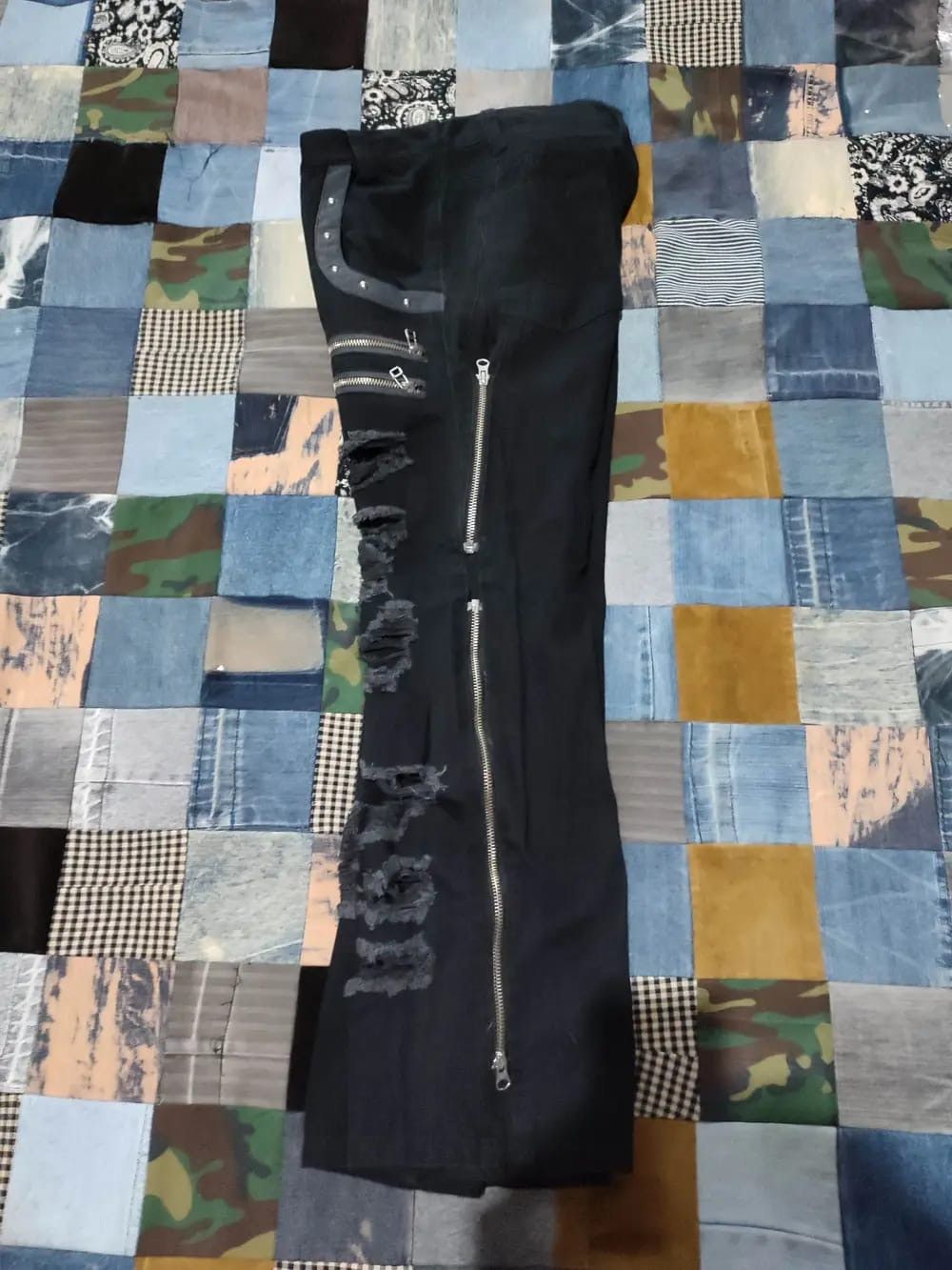 Japanese Brand Sex Pot Revenge Distressed Punk Zipper Pants Size US 29 - 14 Thumbnail