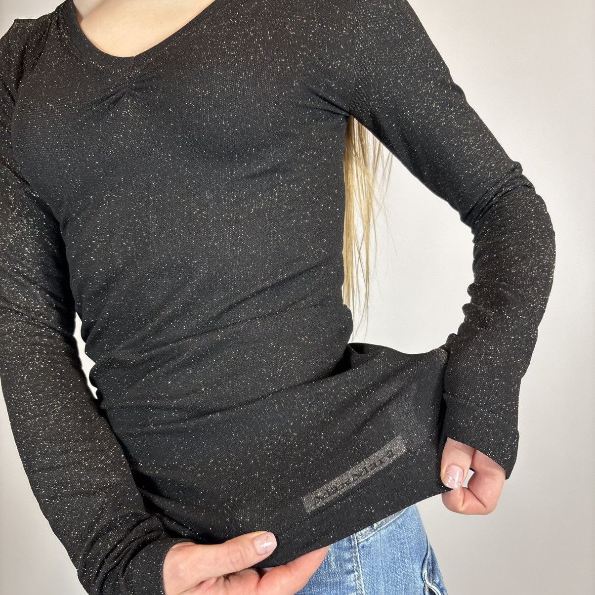 Max Mara Vintage Y2K Max Mara Bodywear Longsleeve Luxury Retro Style Size L / US 10 / IT 46 - 3 Thumbnail