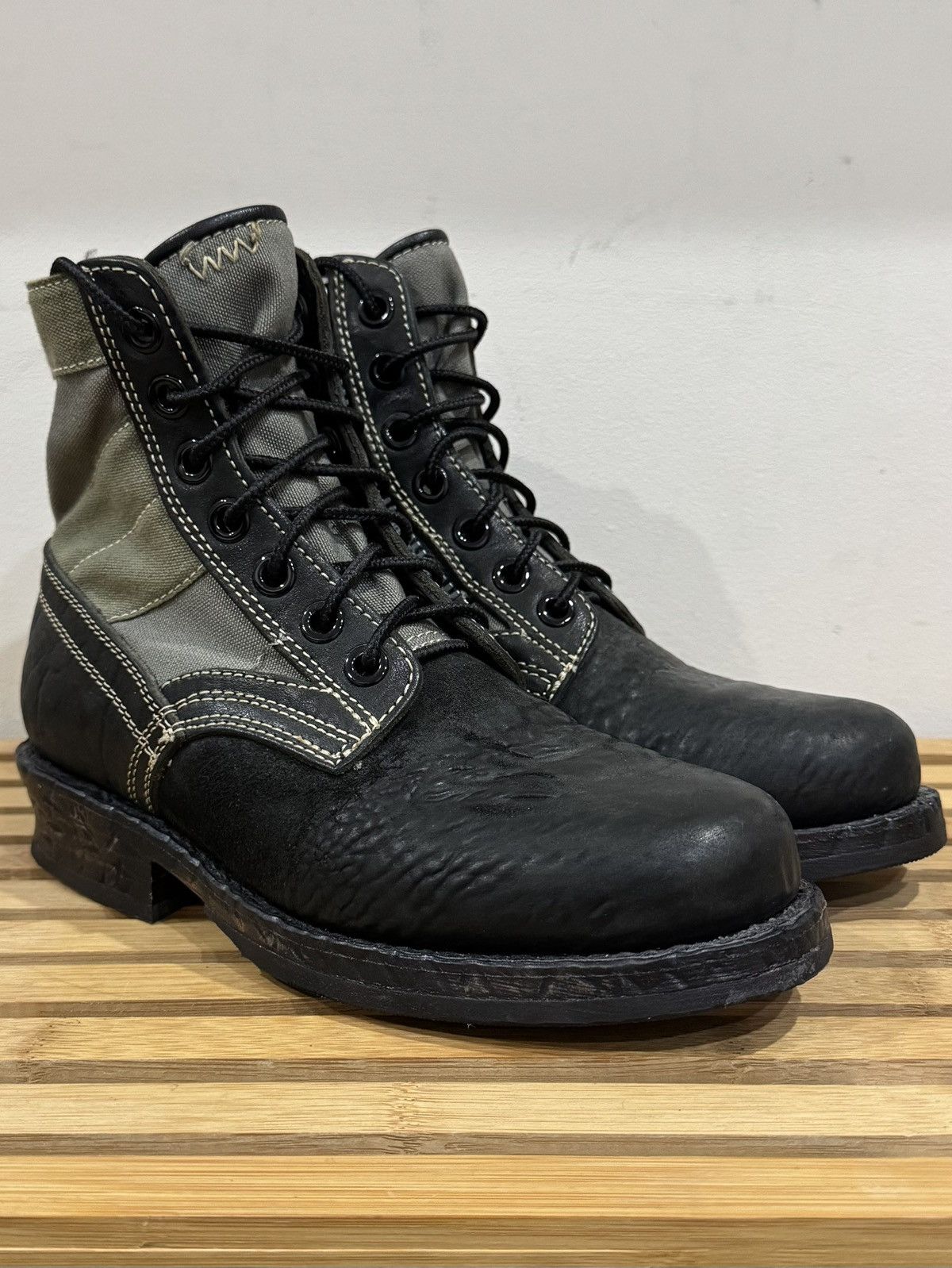 Visvim Visvim 7-Hole ‘73 Folk Boots Black Olive W7 37 38 W8 7 8 Size US 5 / EU 37 - 1 Thumbnail