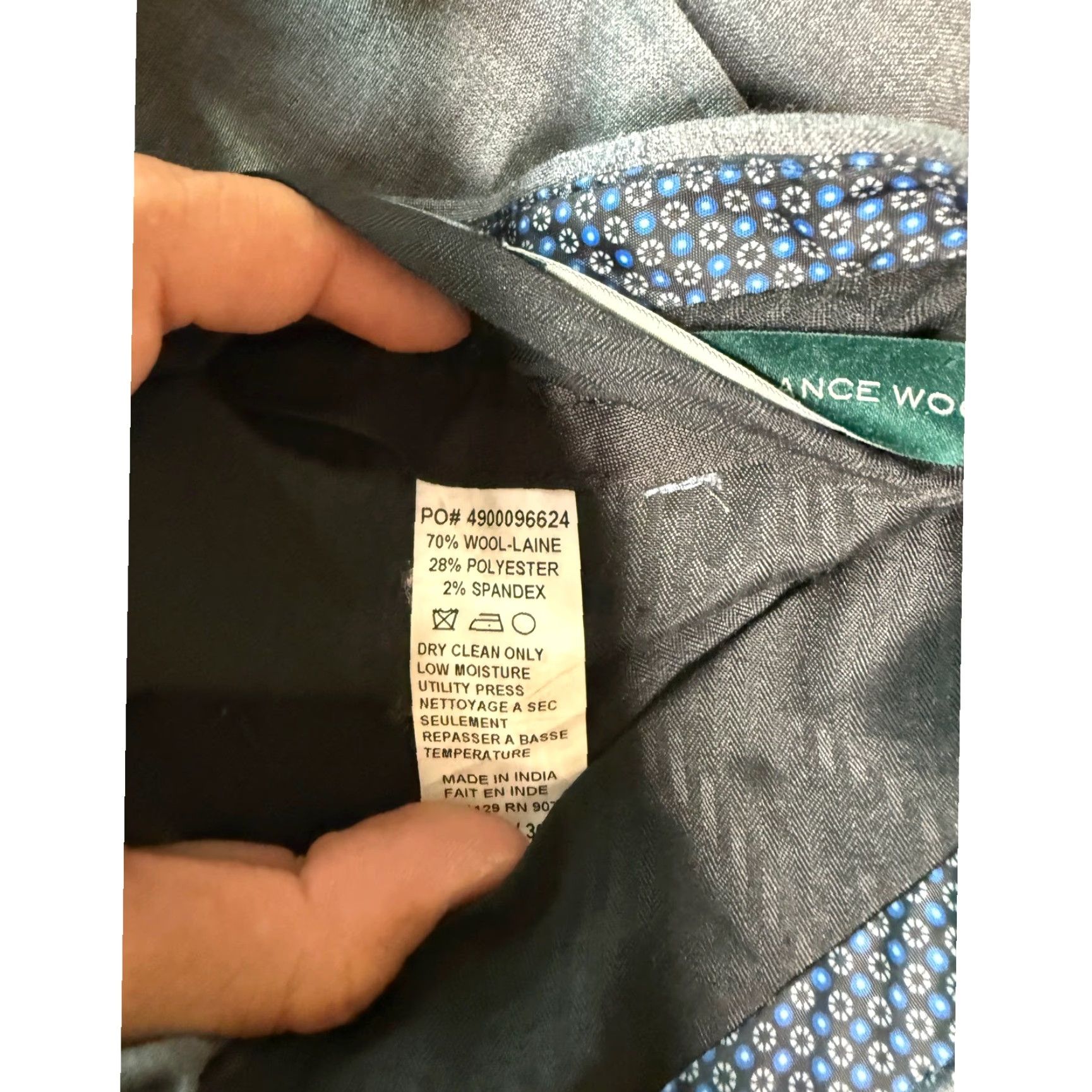 Ralph Lauren Vtg Lauren Ralph Lauren High Performance Wool Dress Pants Mens 36x30 Gray Y2k Size US 36 / EU 52 - 4 Thumbnail