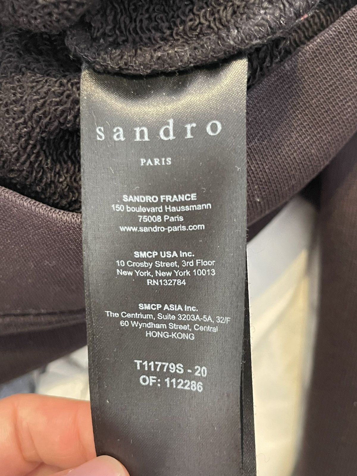 Sandro Faded black Sandro Paris hoodie Size US M / EU 48-50 / 2 - 4 Thumbnail