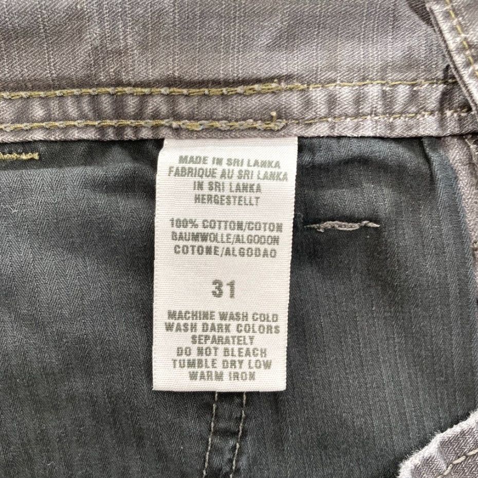 Lucky Brand Lucky Brand Cargo Shorts Mens 31 Gray Distressed Adjustable Waist Y2K Size US 31 - 6 Thumbnail