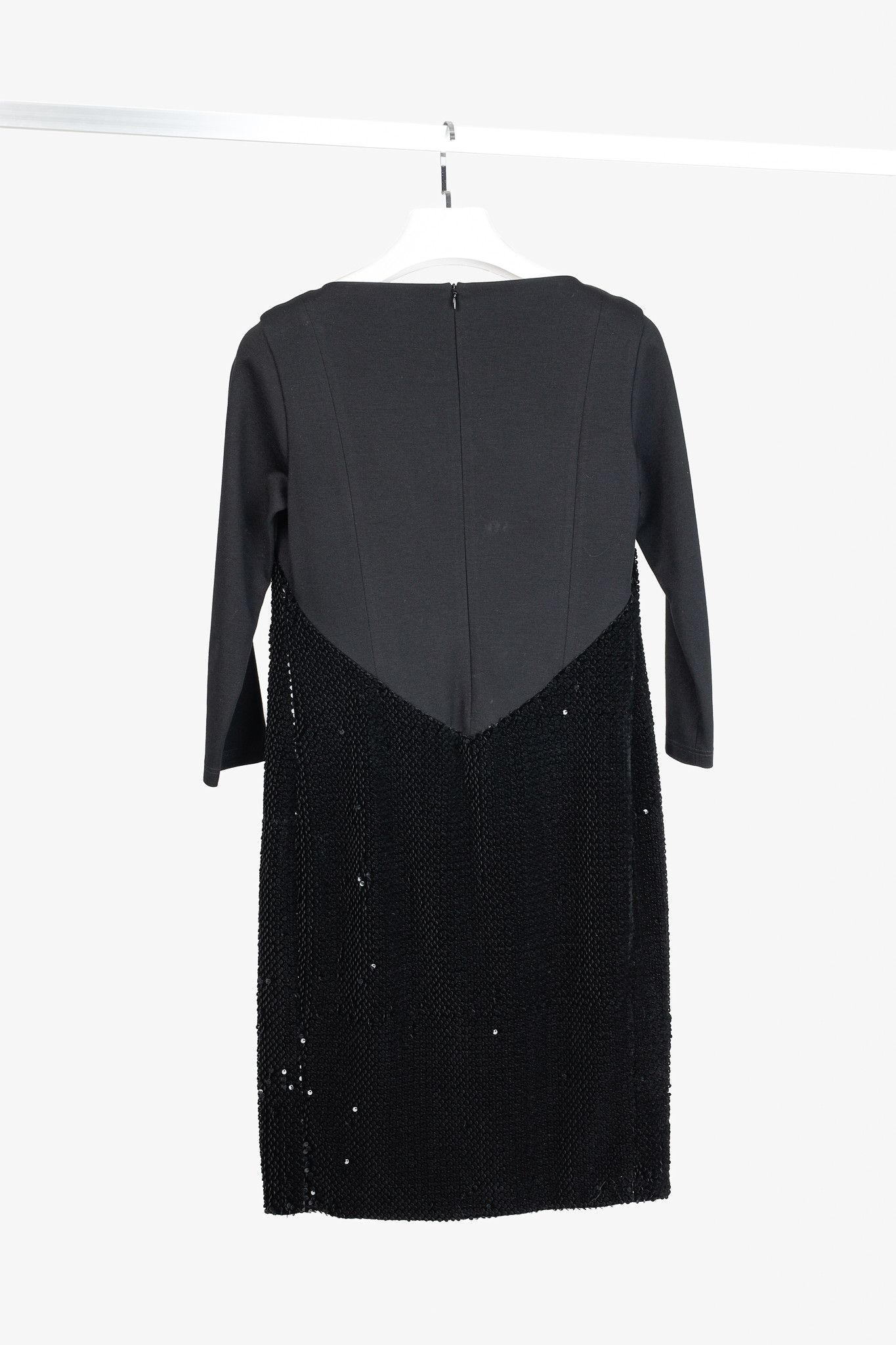 Annette Gortz Annette Gortz AW/14 Siri Velvet-Sequin 3/4 Sleeve Dress Size M / US 6-8 / IT 42-44 - 3 Thumbnail