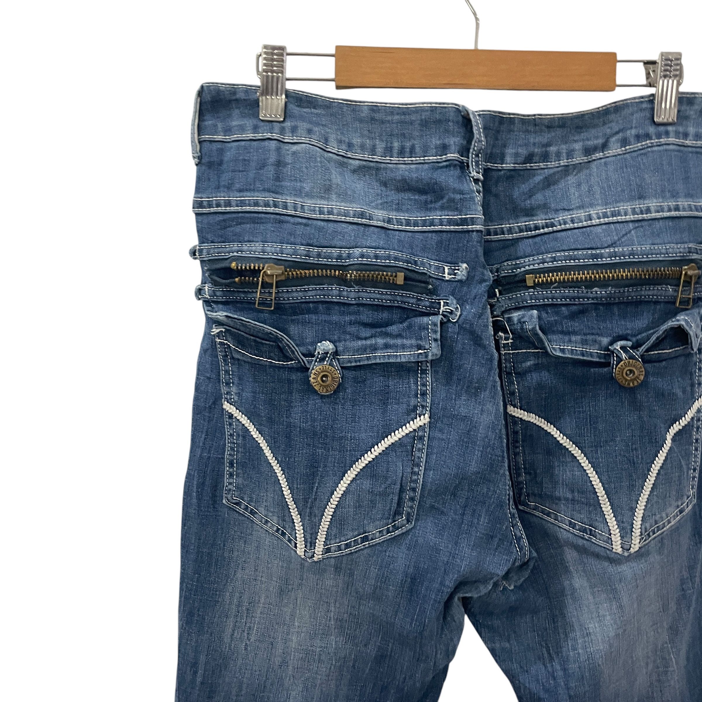 Japanese Brand Vintage Japanese Designer Distressed Denim Size US 33 - 8 Thumbnail