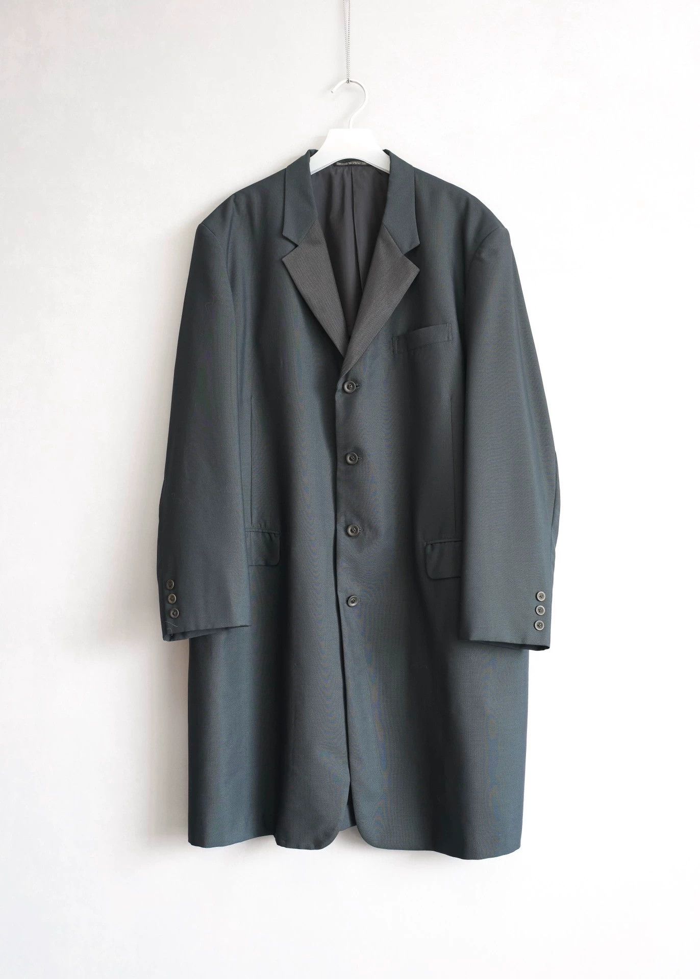 Yohji Yamamoto Yohji Yamamoto 98SS long coat dark green & blue M Size US M / EU 48-50 / 2 - 1 Thumbnail