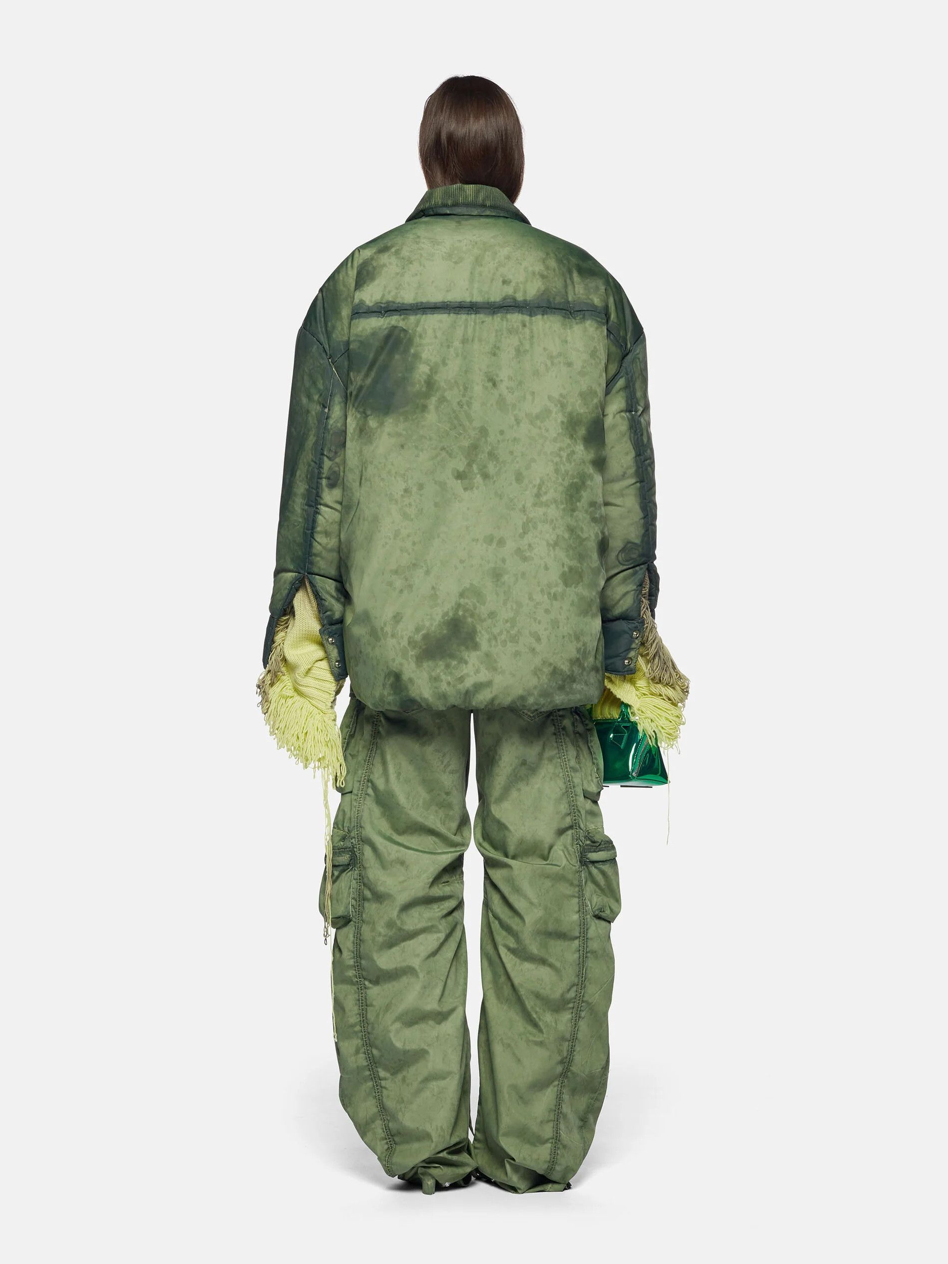 The Attico o1mle0526 Short Coat in Military Green Size XS / US 0-2 / IT 36-38 - 3 Thumbnail