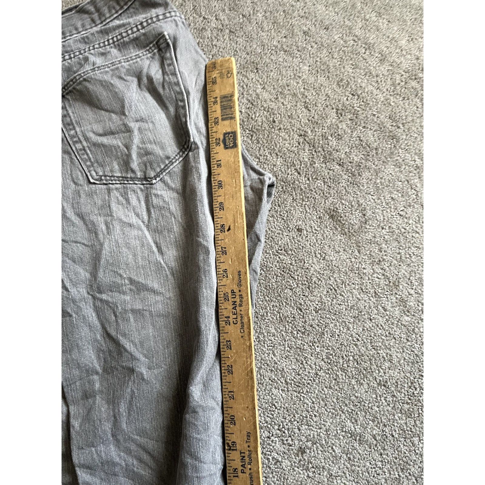 Banana Republic Banana Republic Jeans Mens 32x31 Gray Vintage Straight Leg Preppy Distressed Denim Regular Button Zip Cotton Blend USA Mens Size US 32 / EU 48 - 6 Thumbnail