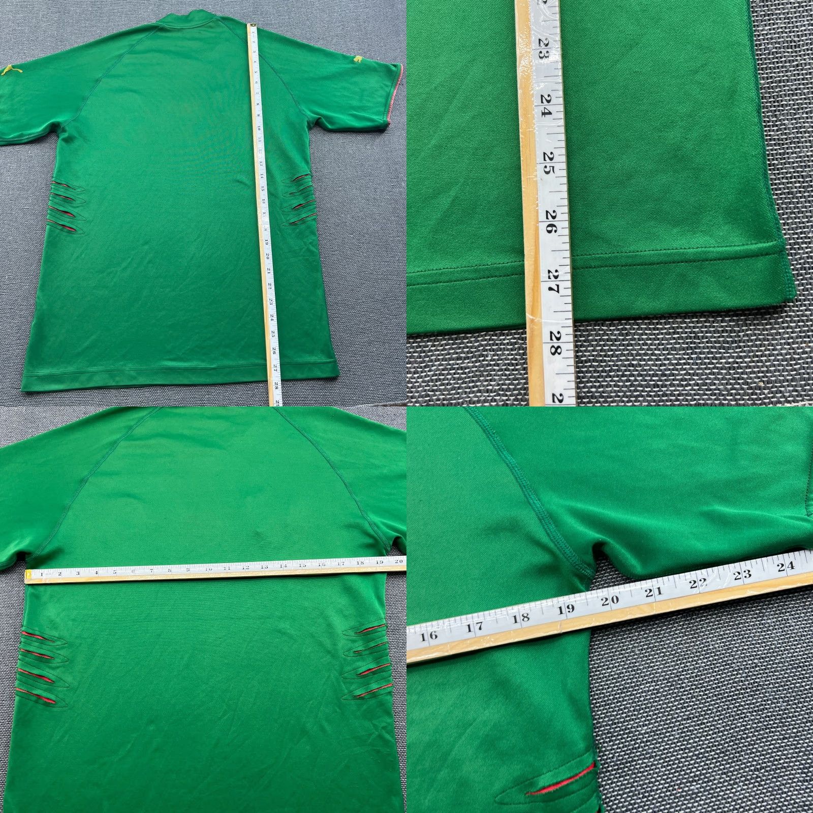 Puma PUMA Cameroon 2004 2005 2006 Home Football Jersey Mens Medium Green Shirt Short Sleeve Pullover Round Neck Athletic Quick Dry Size US M / EU 48-50 / 2 - 10 Thumbnail