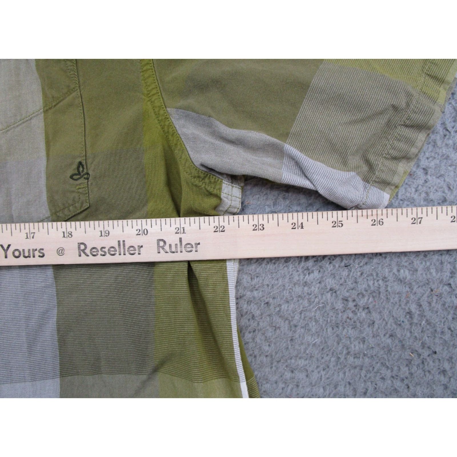 Prana prAna Green Plaid Button-Up Shirt Mens XL Cotton Casual Business Short Sleeve Vintage? No Size US XL / EU 56 / 4 - 7 Thumbnail