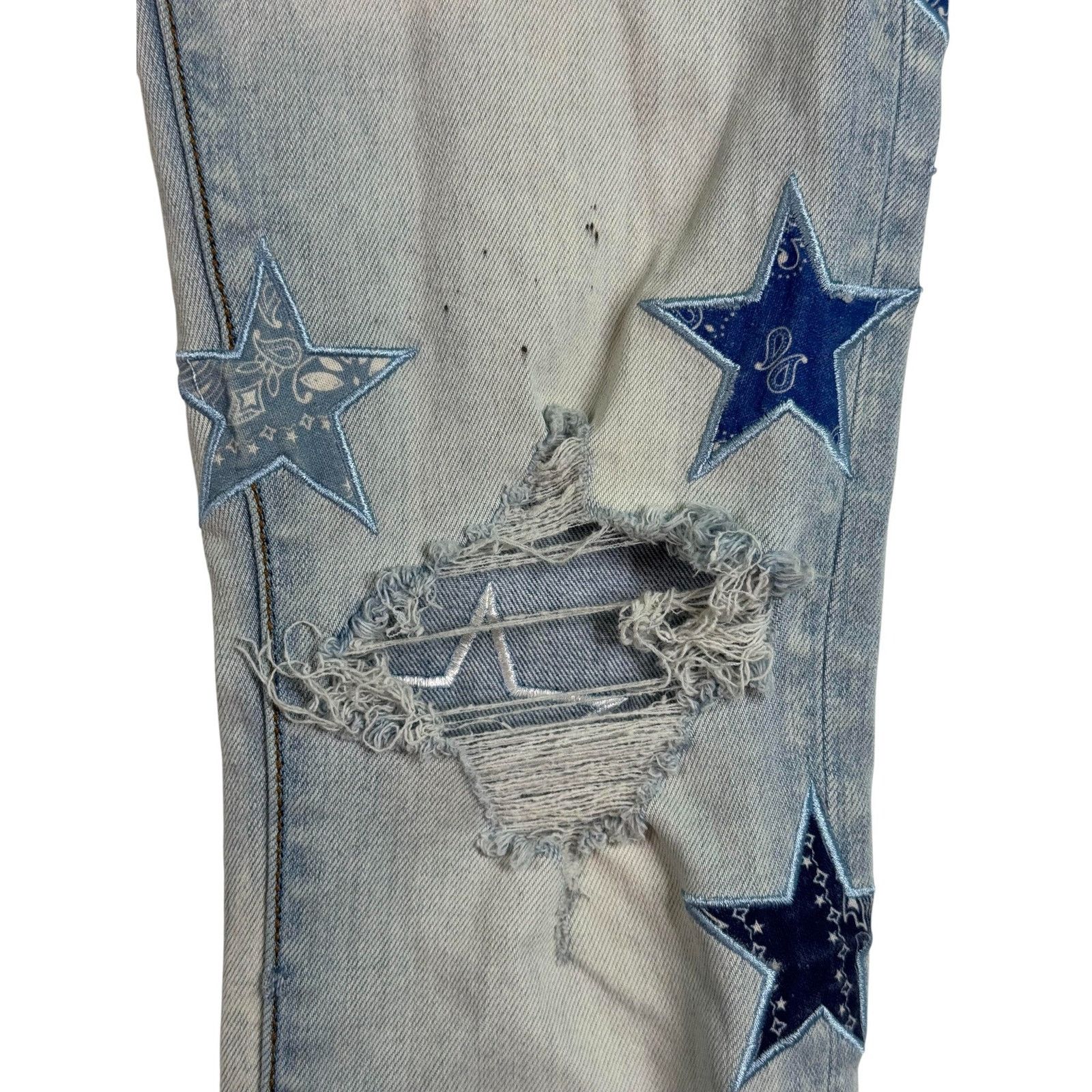 Amiri Amiri Light Wash Blue Chemist Jeans Size US 30 / EU 46 - 4 Thumbnail