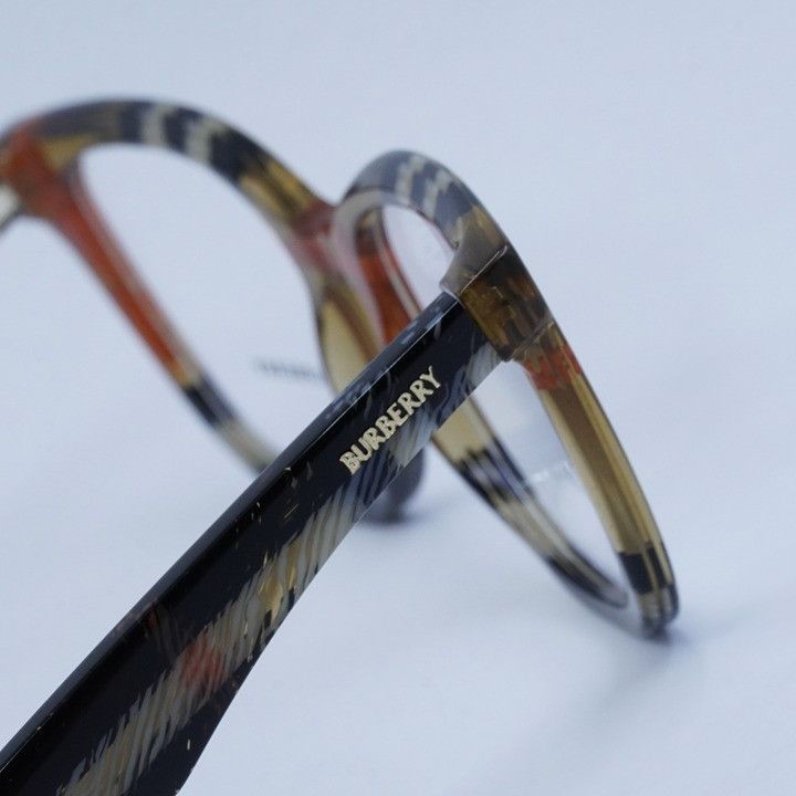 Burberry Burberry BE2415 4146 Eyeglasses Check Sand 51mm Square Frame Size ONE SIZE - 2 Thumbnail