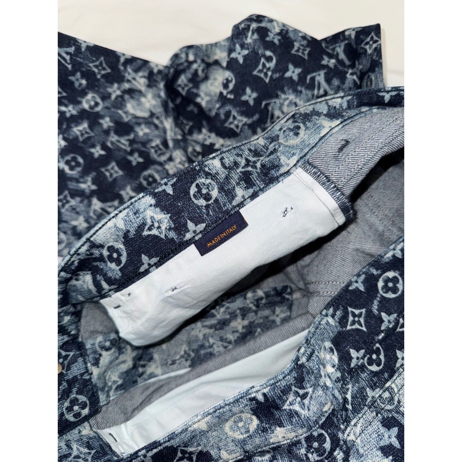 Louis Vuitton Louis Vuitton Tapestry Regular Denim Blue Monogram Logo Size US 32 / EU 48 - 12 Thumbnail