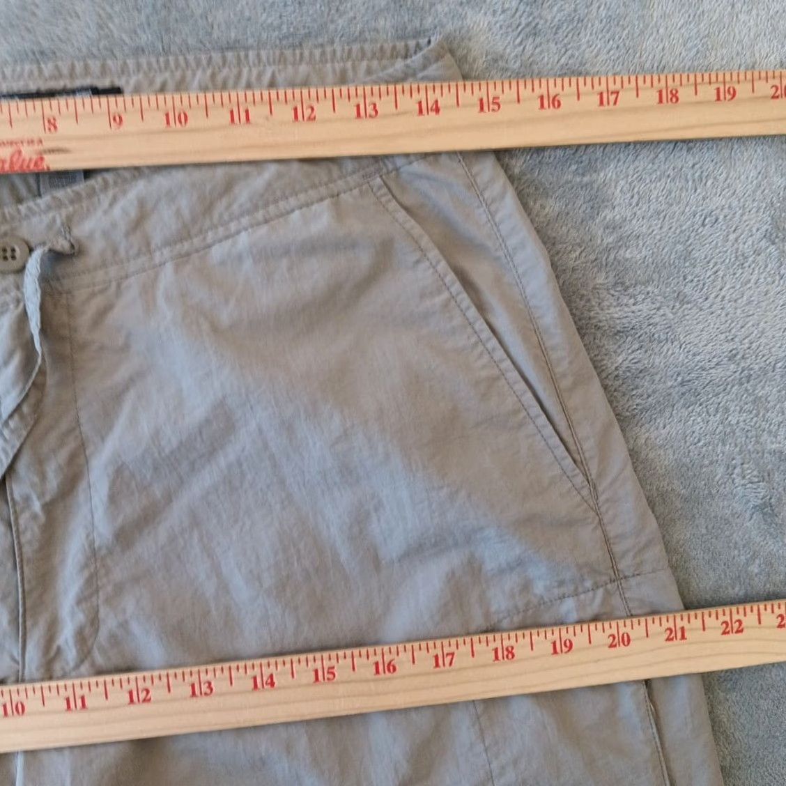 Vintage REI Cropped Pants Womens Size 8 Gray Nylon UPF 50+ 28x25 Mid Rise Pockets Shirt? Size 30" / US 8 / IT 44 - 3 Thumbnail
