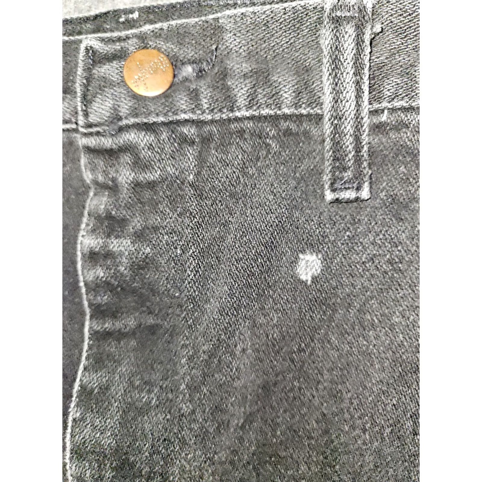 Wrangler VINTAGE Wrangler Jeans Straight Men's 40x29 Black High Rise Distressed 90s USA Logo Buttons Zipper Denim Belt Loops Pocket Size US 40 / EU 56 - 6 Thumbnail