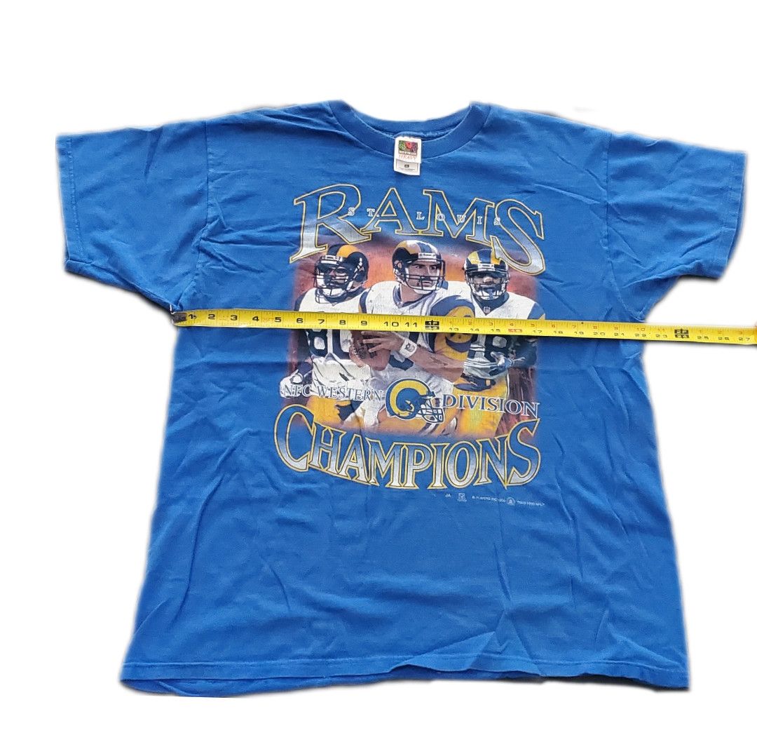 NFL × Vintage 1999 St. Louis Rams Champions Collage T-Shirt Size US XL / EU 56 / 4 - 5 Thumbnail
