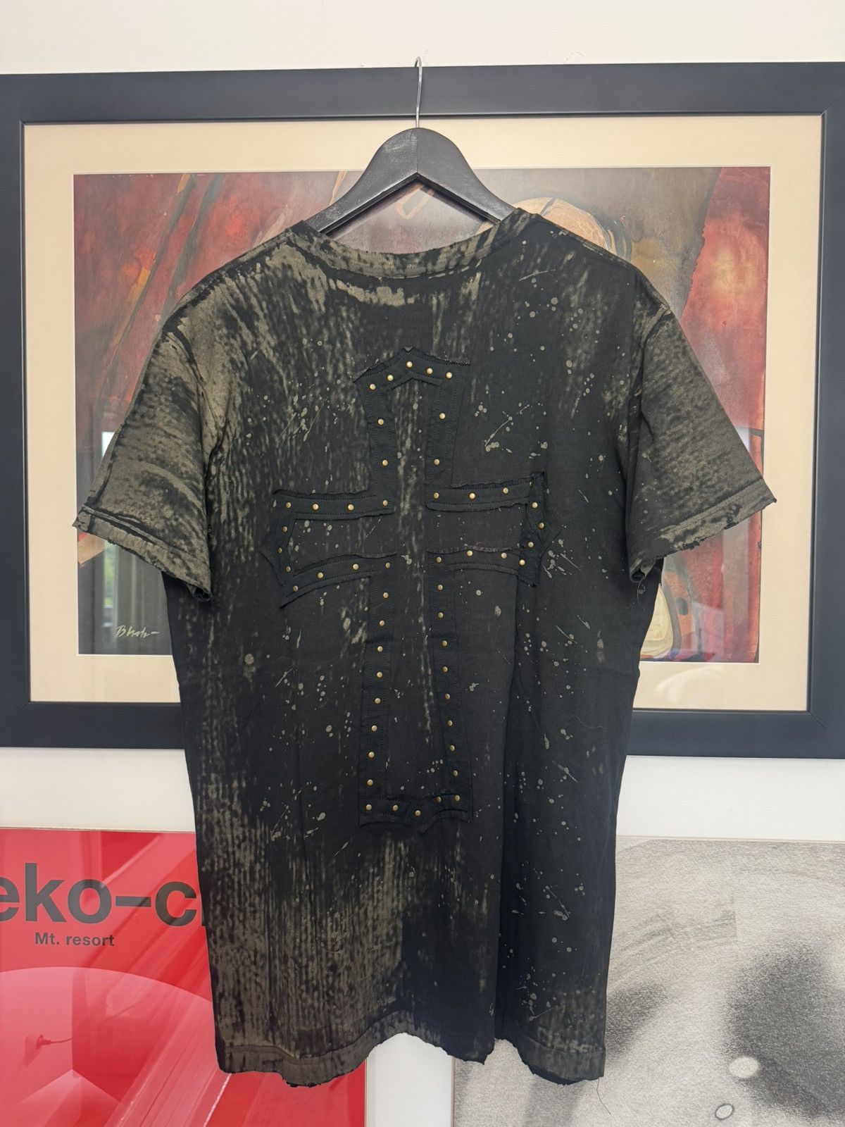 Affliction Rare Affliction Vintage Cross Distressed USA Tee Y2k AOP Size US XL / EU 56 / 4 - 2 Thumbnail