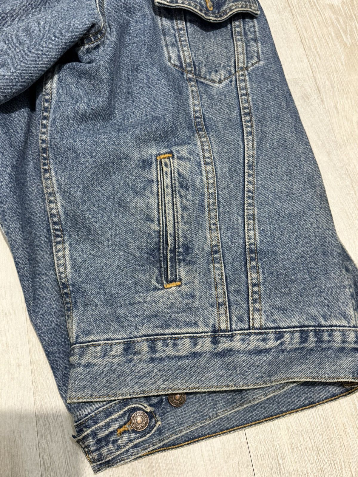 Levi's × Levi's Vintage Clothing vintage denim stuffed levi’s jacket made in 90s XL Size US XL / EU 56 / 4 - 10 Thumbnail