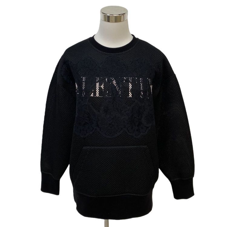 Valentino Valentino Lace Logo Mesh Sweatshirt Size XS Size XS / US 0-2 / IT 36-38 - 1 Thumbnail