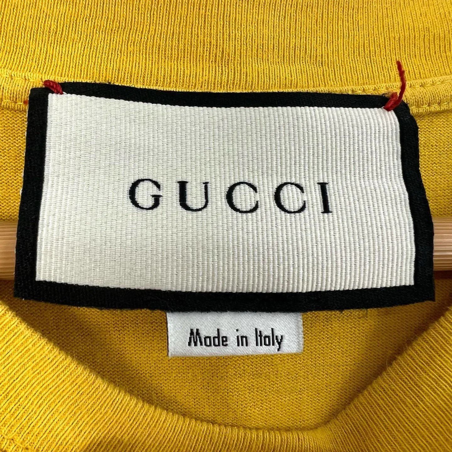 Gucci Gucci Yellow Anchor Print Short Sleeve. Size M / US 6-8 / IT 42-44 - 4 Thumbnail