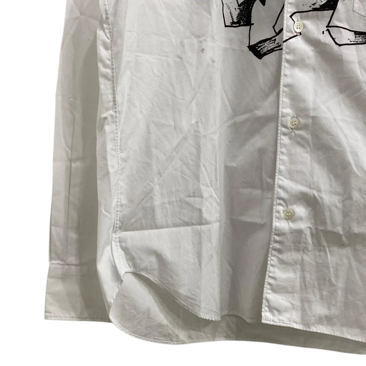 Comme des Garcons × Comme des Garcons Homme AW19 Graffiti Button Up Shirt Size US S / EU 44-46 / 1 - 2 Thumbnail
