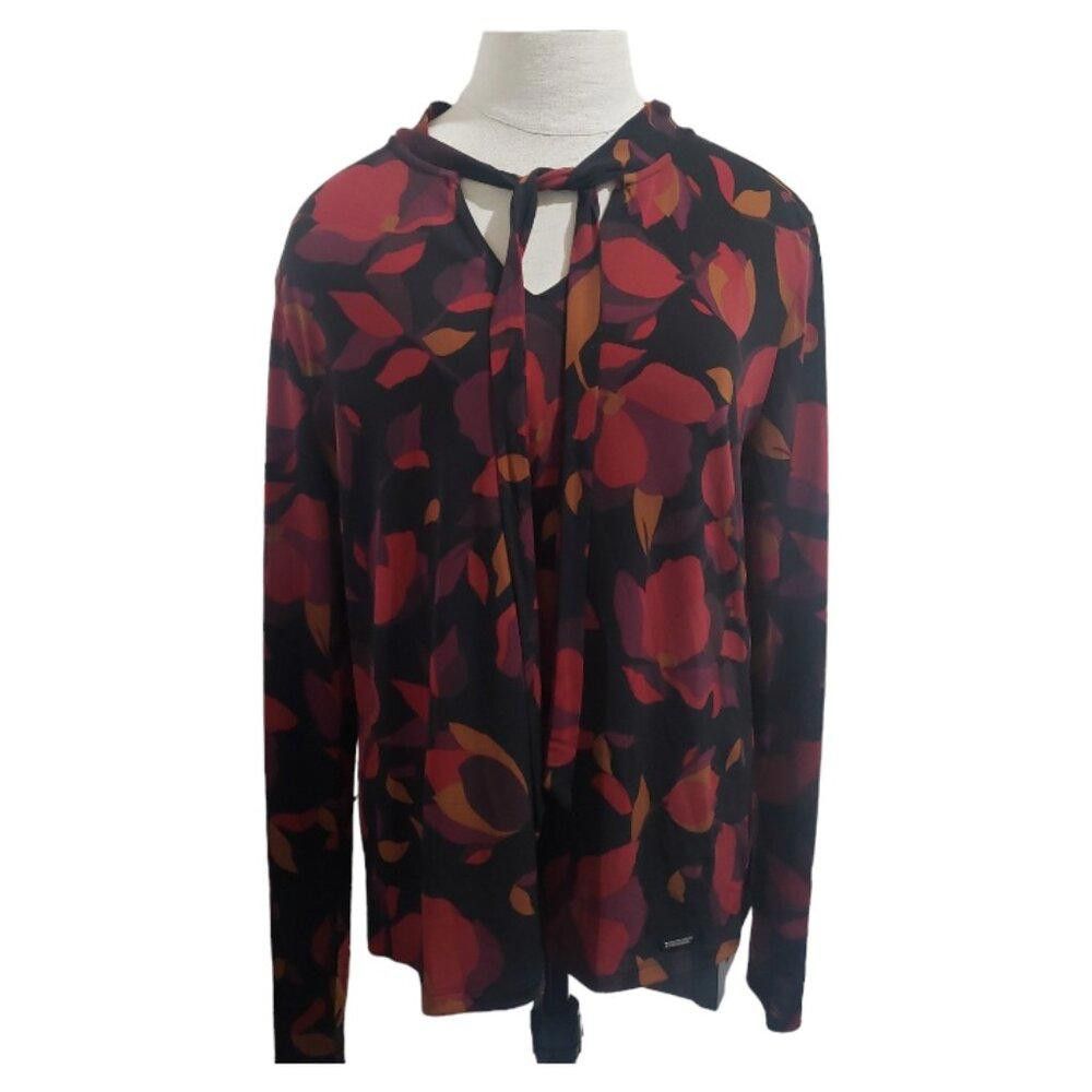 Elie Tahari CT1675 Tahari Floral Autumn Blouse XL Size XL / US 12-14 / IT 48-50 - 1 Thumbnail
