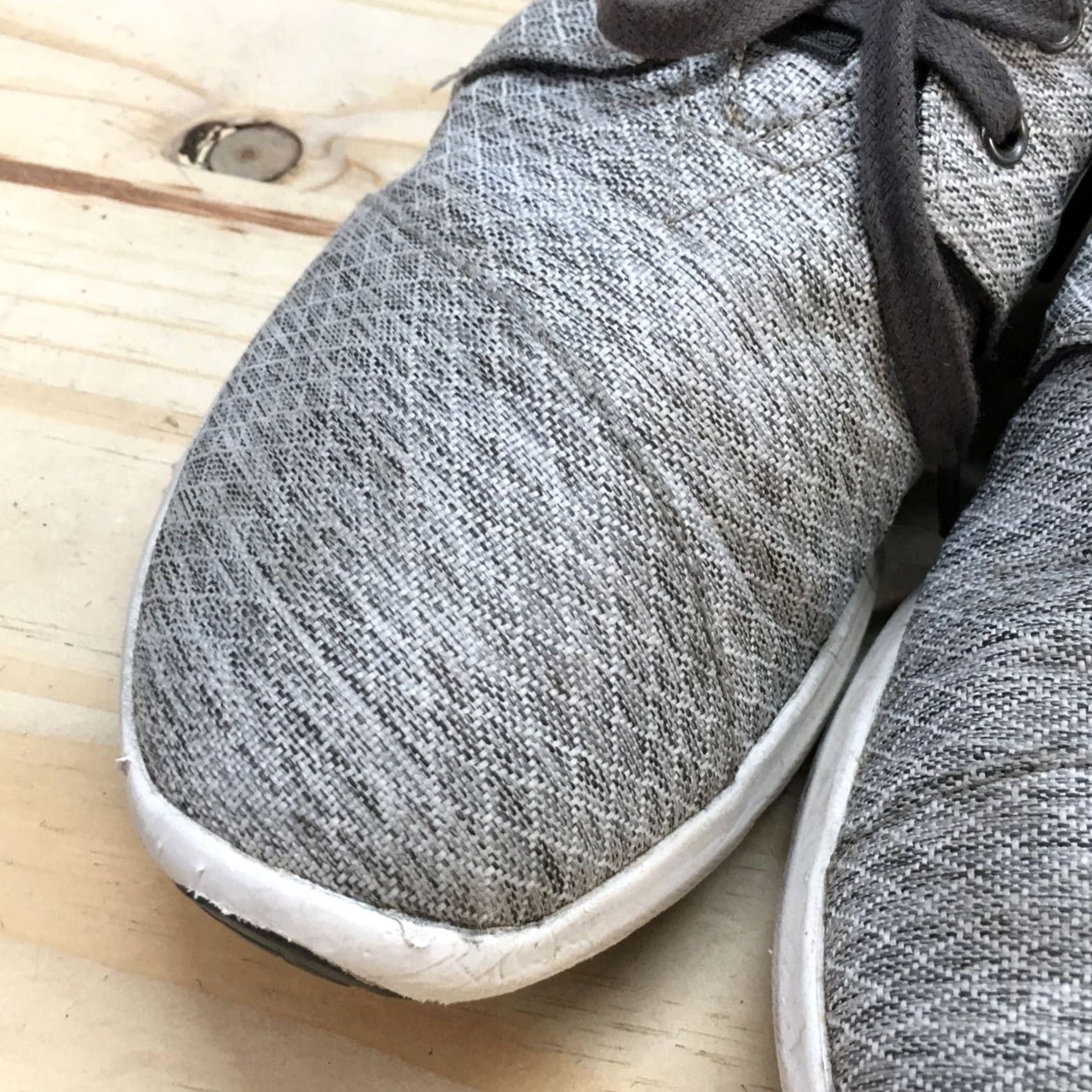 Toms TOMS Shoes Womens 10 Low Top Sneakers Gray Canvas Round Toe Lace Up Casual Size L / US 10 / IT 46 - 5 Thumbnail