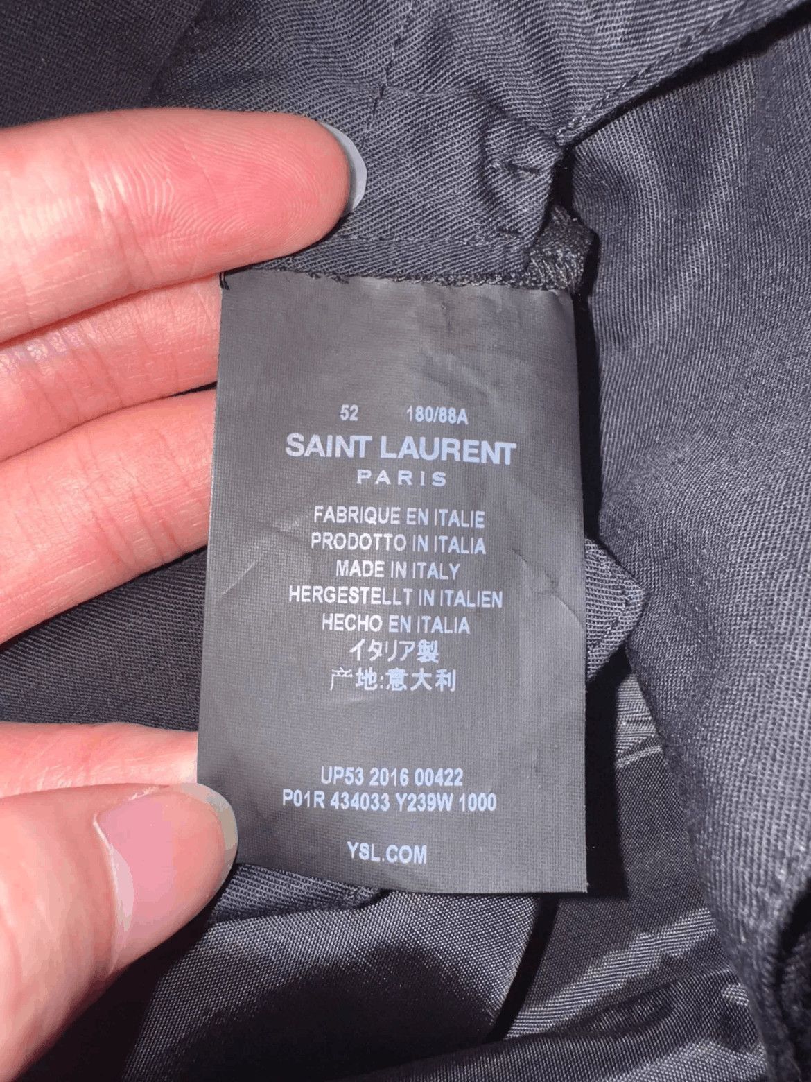 Saint Laurent Paris Sz 52 Saint Laurent Paris by Hedi 16AW Bell Bottom Trousers Size US 36 / EU 52 - 7 Thumbnail