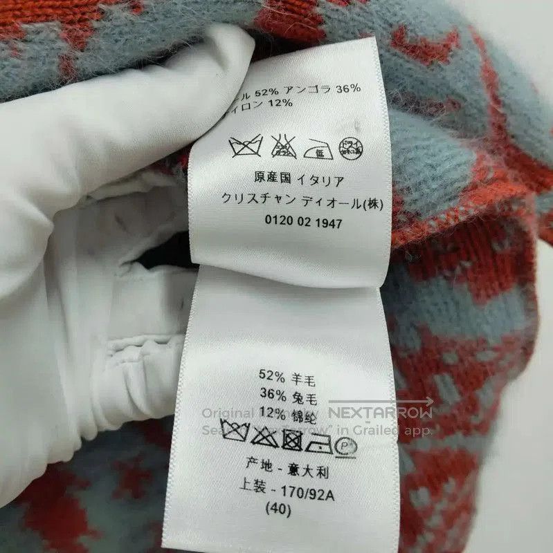 Dior Dior Women's Orange Wool Long Sleeve Sweater . Size L / US 10 / IT 46 - 5 Thumbnail