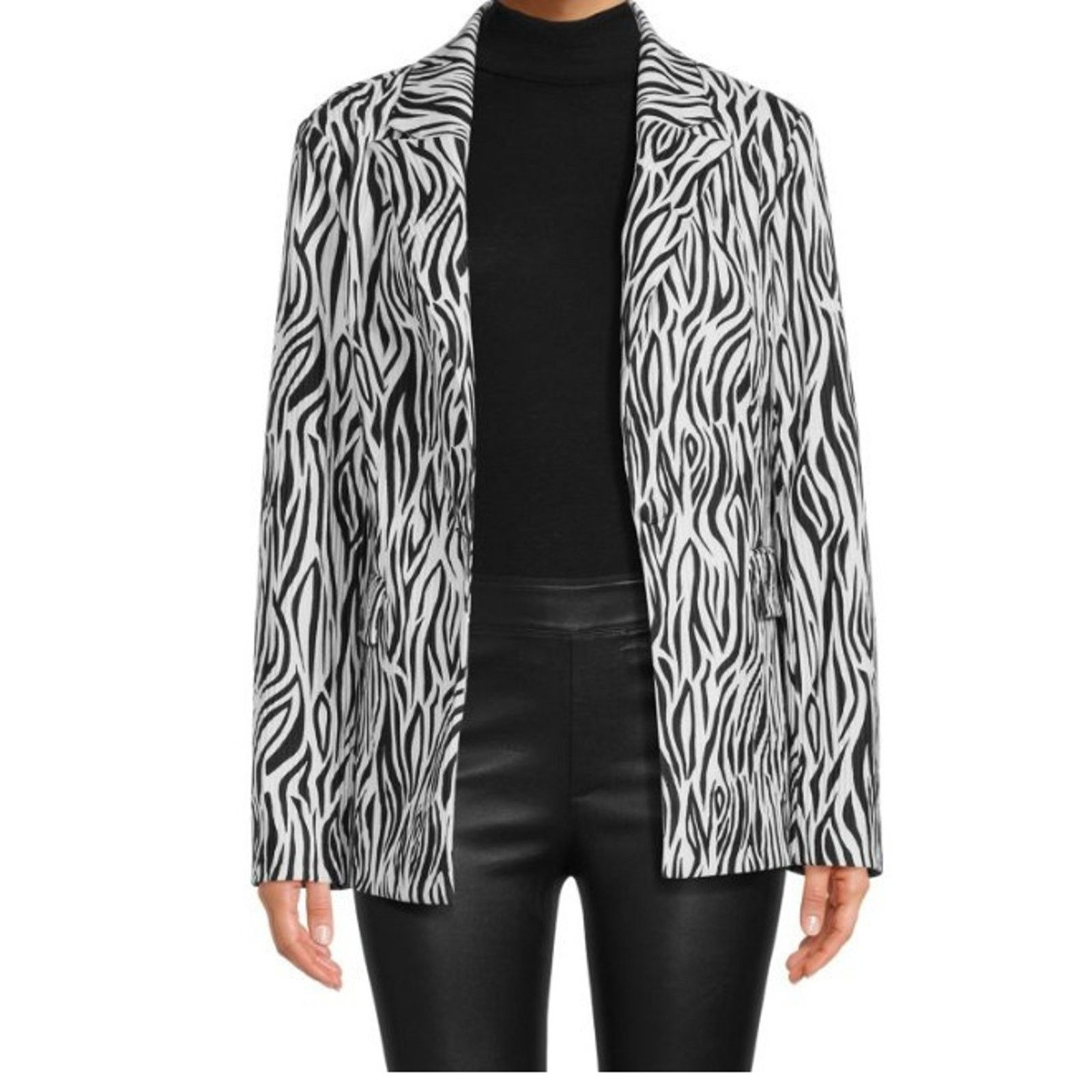 Area NWT Women's Zanzibar Jacket, AREA STARS, Medium, Zebra Print Size M / US 6-8 / IT 42-44 - 1 Thumbnail