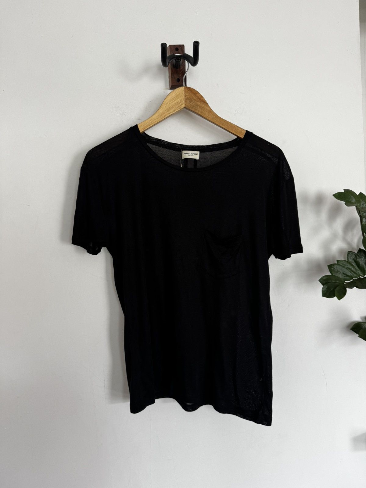 Saint Laurent Paris 2014 Silk Pocket T Size US M / EU 48-50 / 2 - 1 Thumbnail