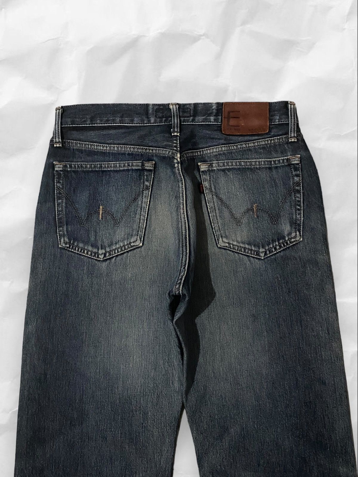 Edwin × Vintage Vintage Edwin E Function Japan Wash Straight Cut Jeans Denim Size US 32 / EU 48 - 6 Thumbnail