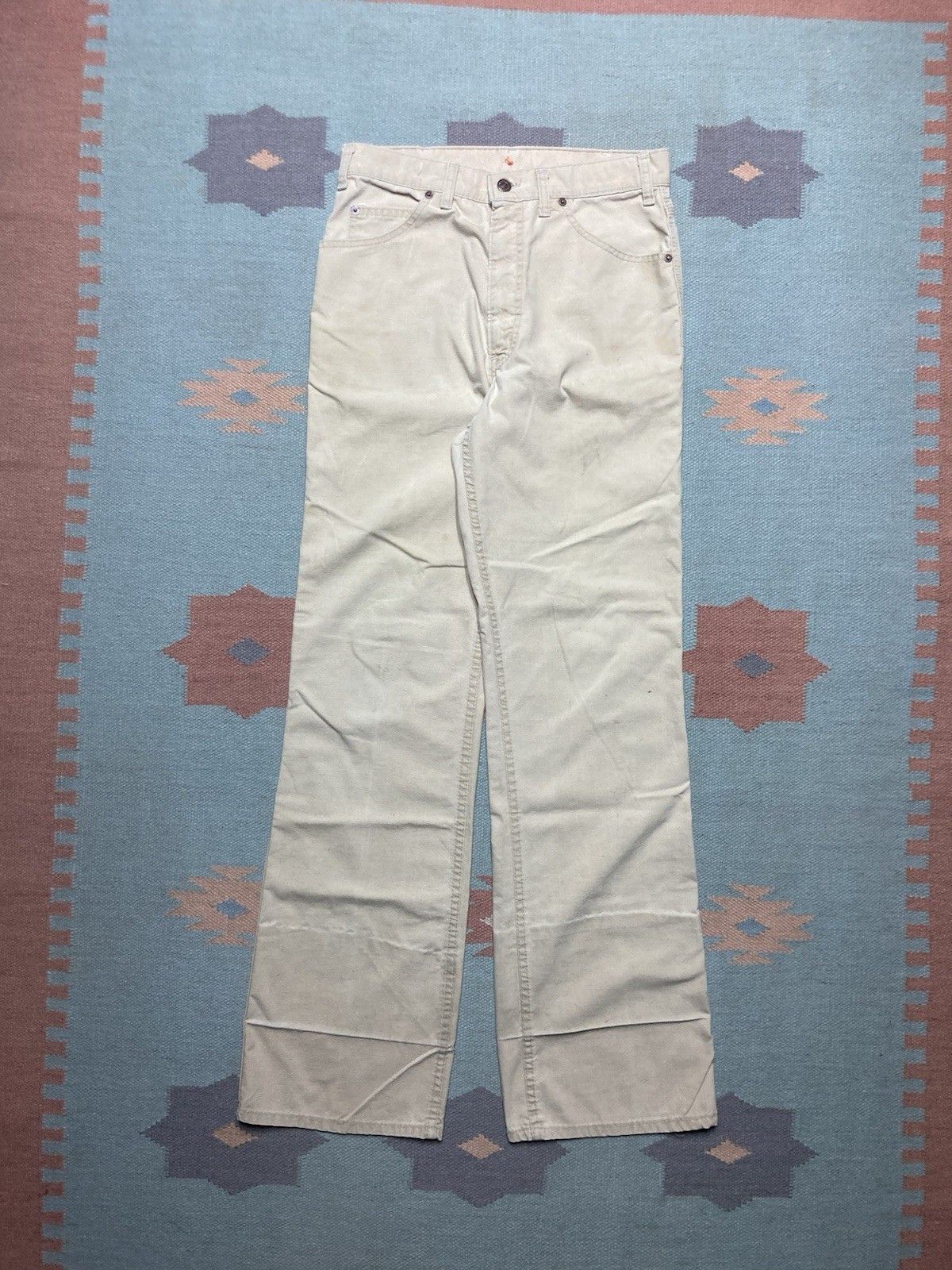 Levi's × Vintage 1970s Levi's movin on jeans flare bell bottom pants 30x34 Size US 30 / EU 46 - 6 Thumbnail